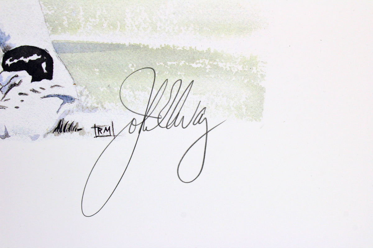 Broncos John Elway Signed 16x20 "Catch This" AP Lithograph LE #299/300 BAS