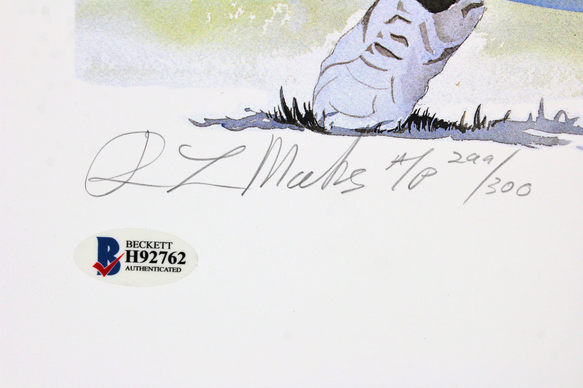 Broncos John Elway Signed 16x20 "Catch This" AP Lithograph LE #299/300 BAS
