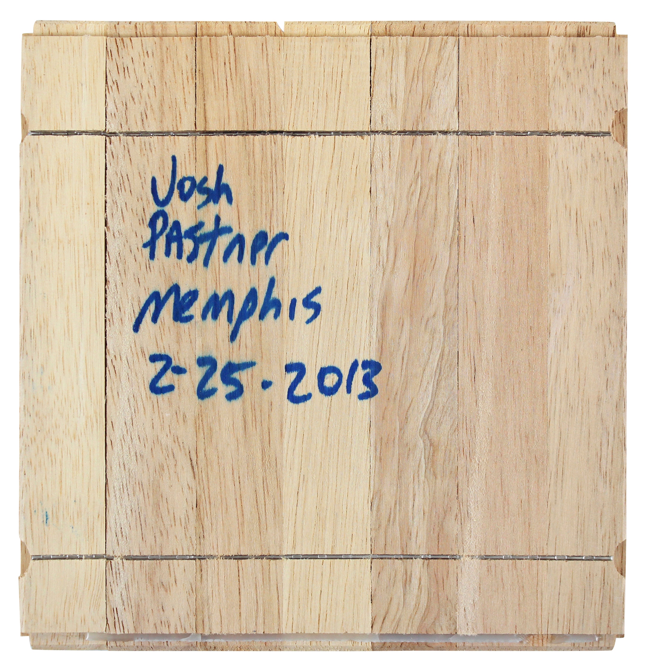 Memphis Josh Pastner "Go Tigers" Authentic Signed 6x6 Floorboard BAS #BG79091