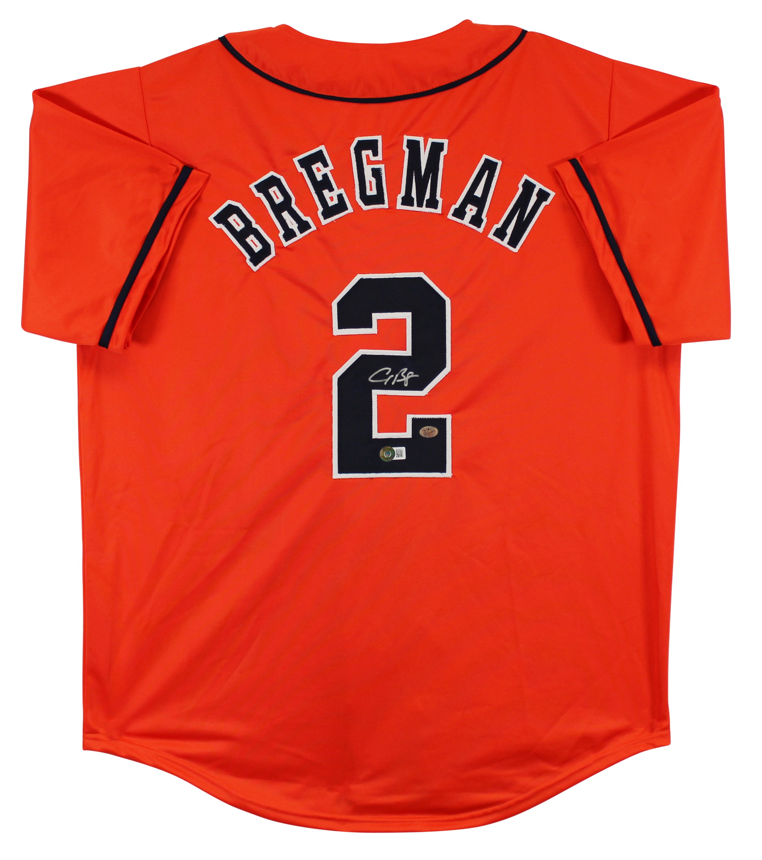 Alex Bregman Authentic Signed Orange Pro Style Jersey BAS Witnessed