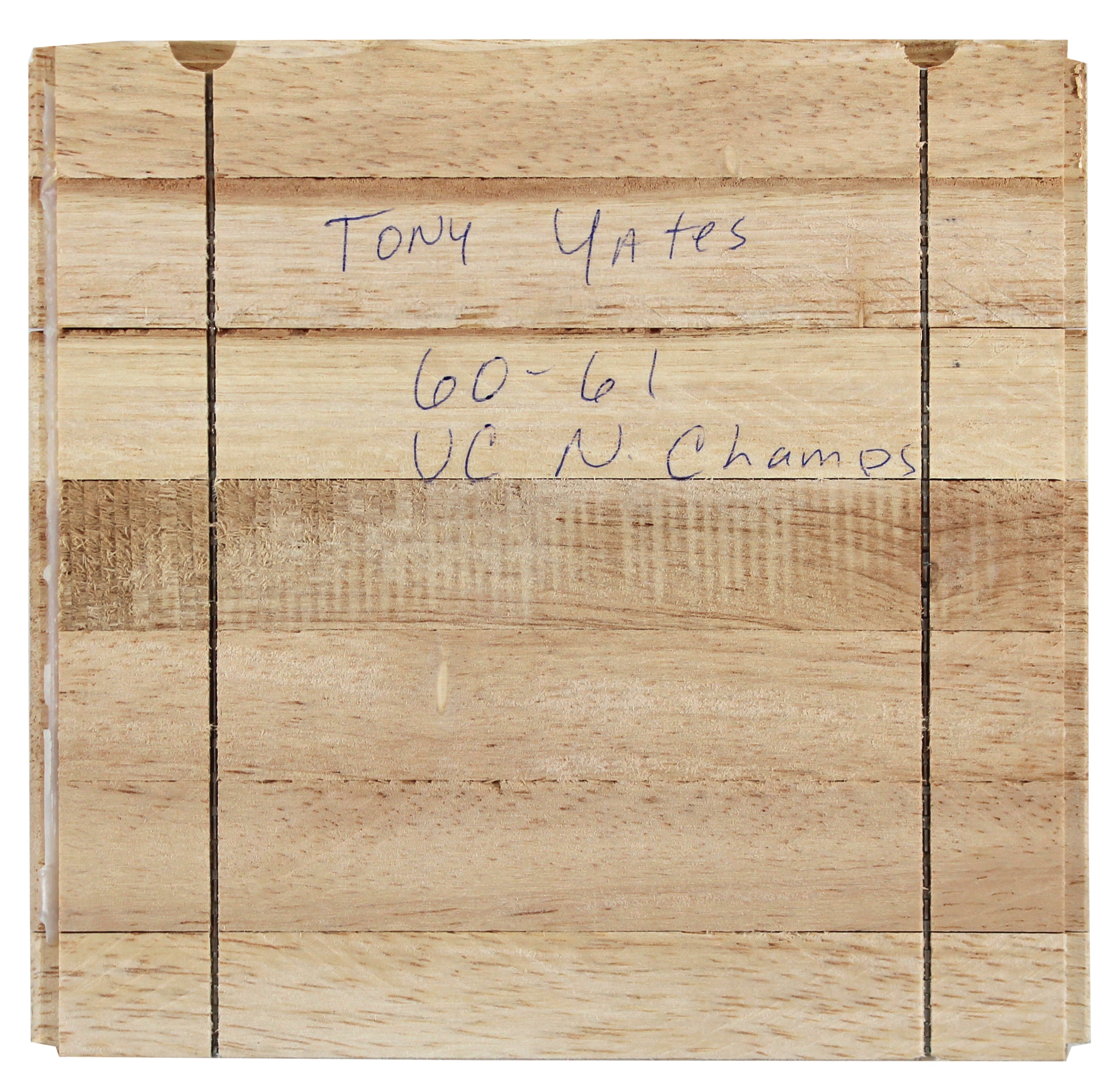 Cincinnati Tony Yates Authentic Signed 6x6 Floorboard Autographed BAS #BG79088