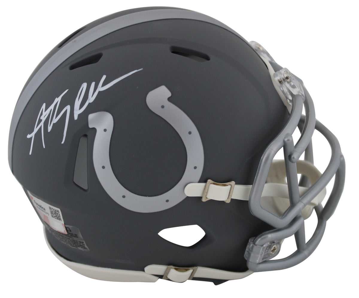 Colts Anthony Richardson Signed Slate Speed Mini Helmet W/ Case Fanatics