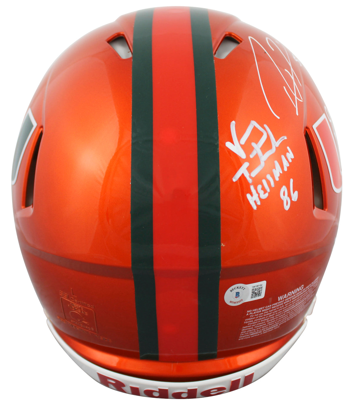 Miami (6) Lewis, Irvin, +4 Signed Flash F/S Speed Proline Helmet w/ Case BAS Wit