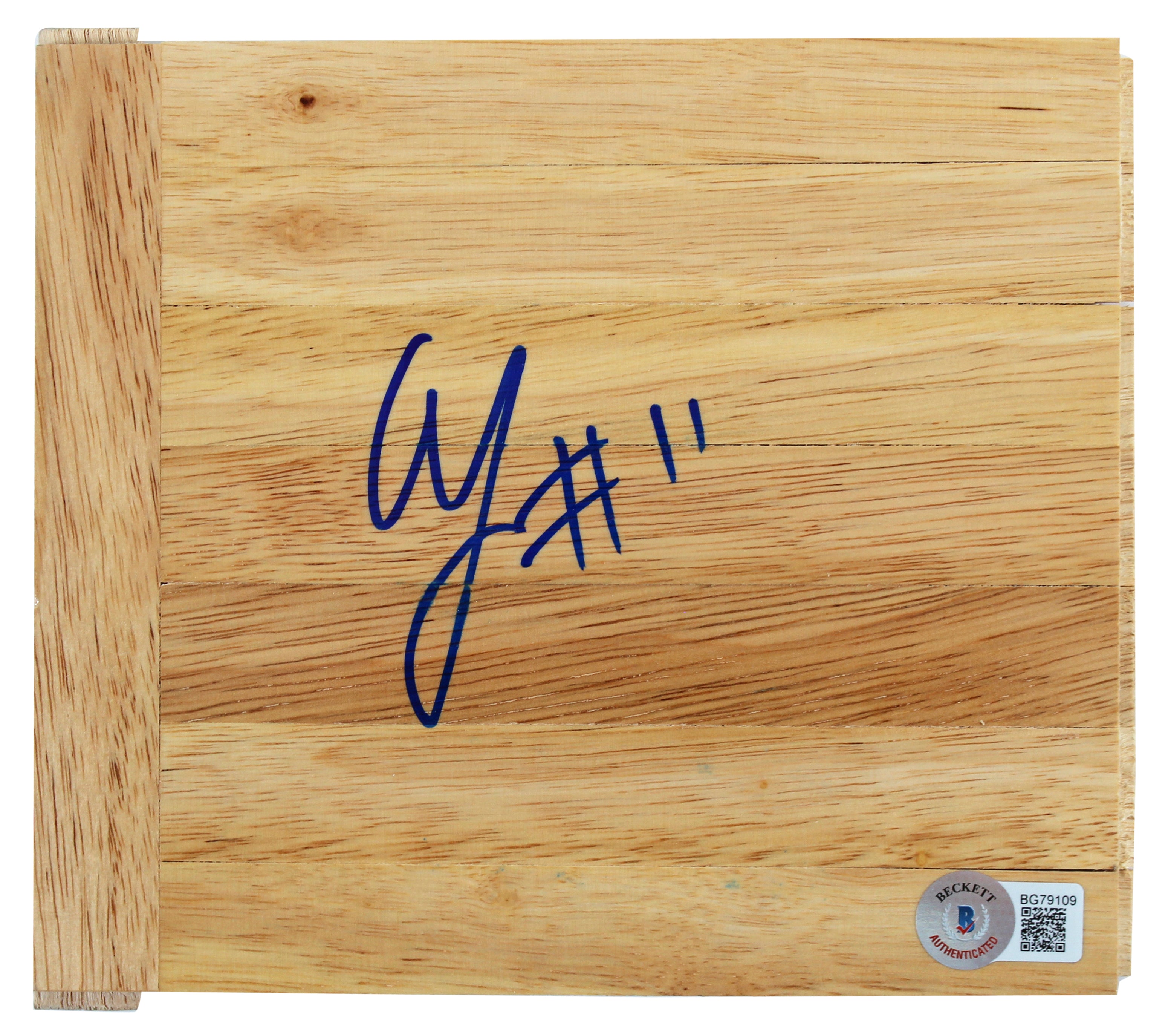 Syracuse Scoop Jardine Authentic Signed 6x6 Floorboard Autographed BAS #BG79109