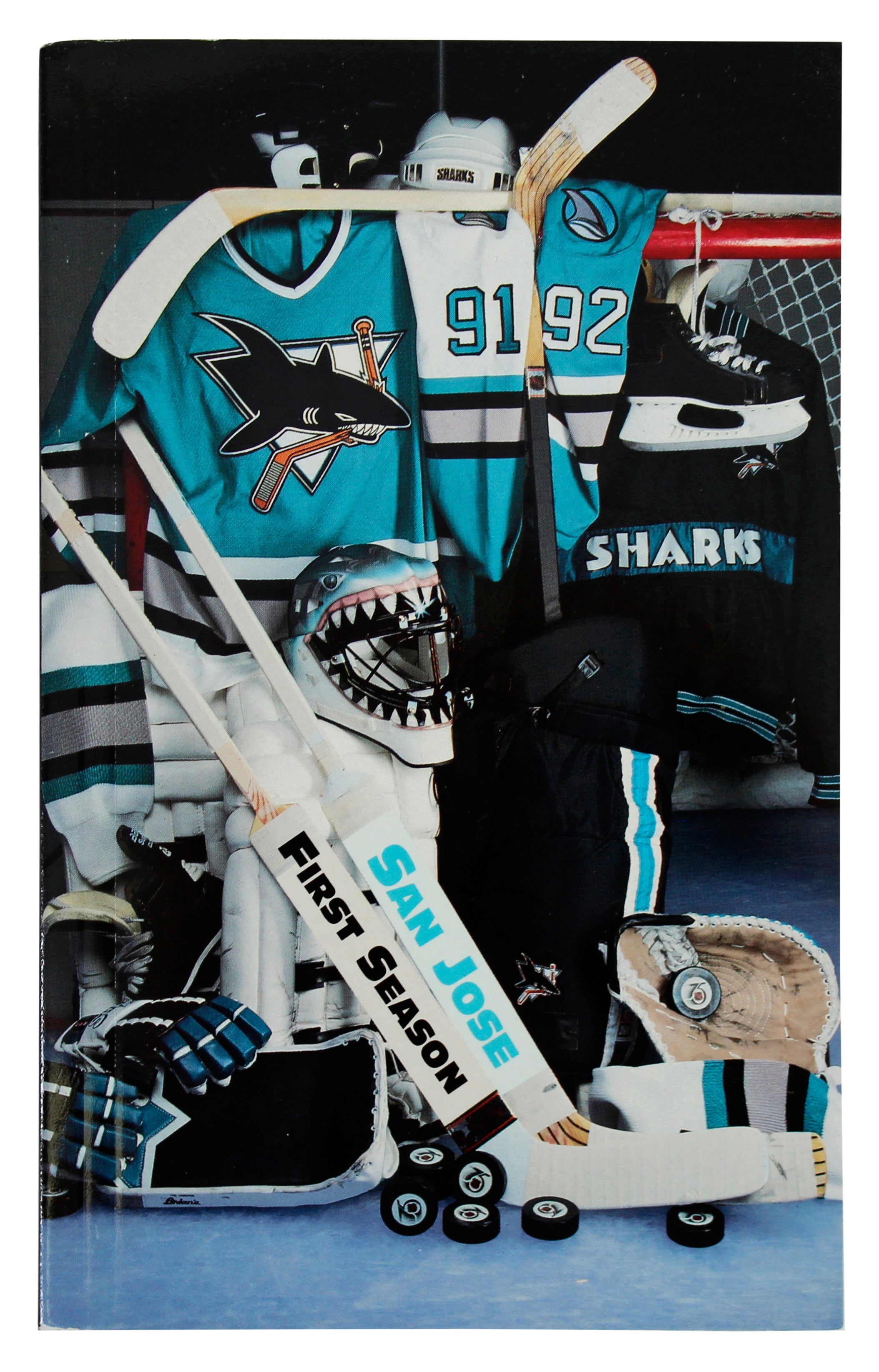 1992-93 San Jose Sharks Yearbook Un-signed