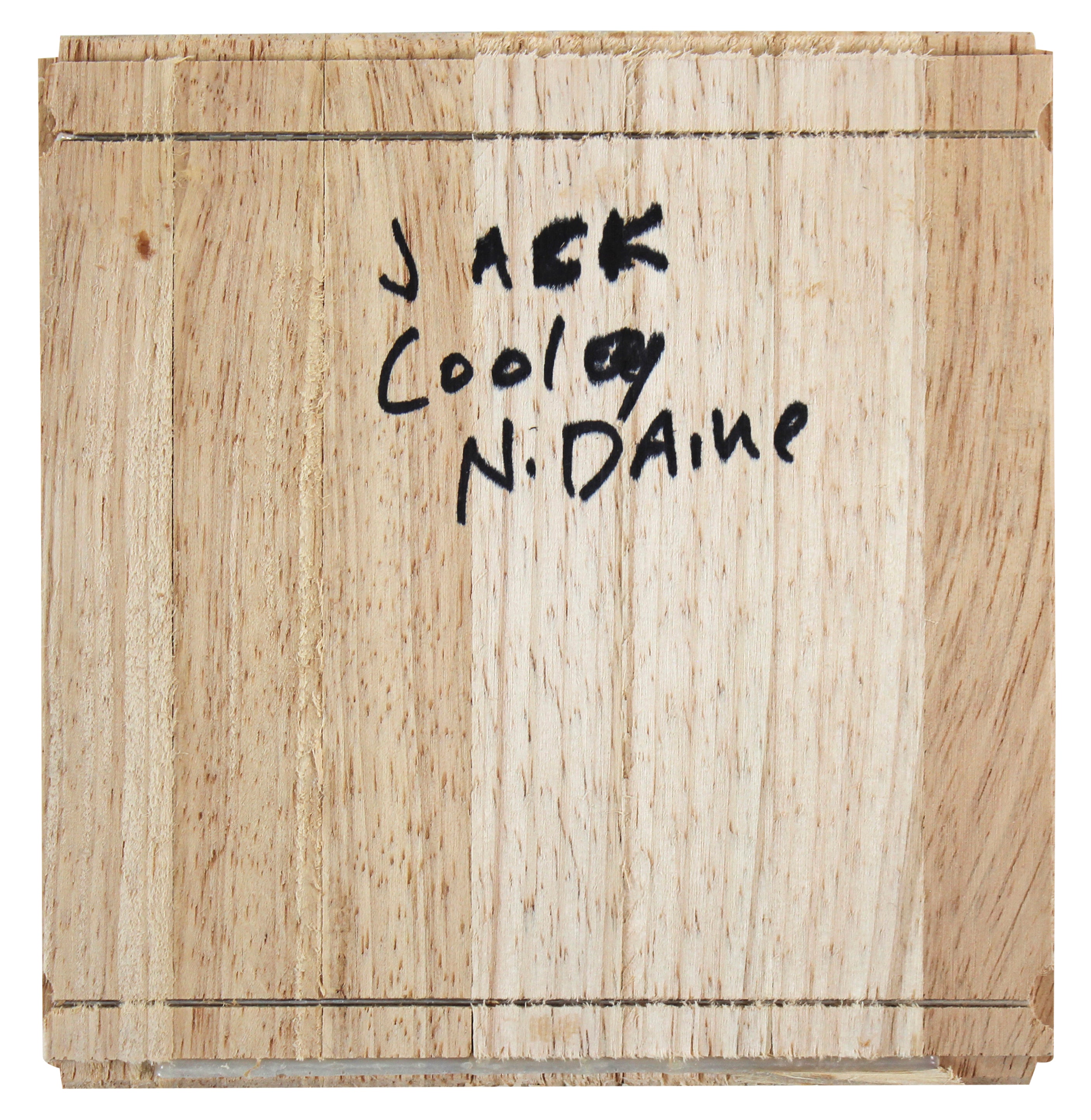 Notre Dame Jack Cooley Authentic Signed 6x6 Floorboard Autographed BAS #BG79095