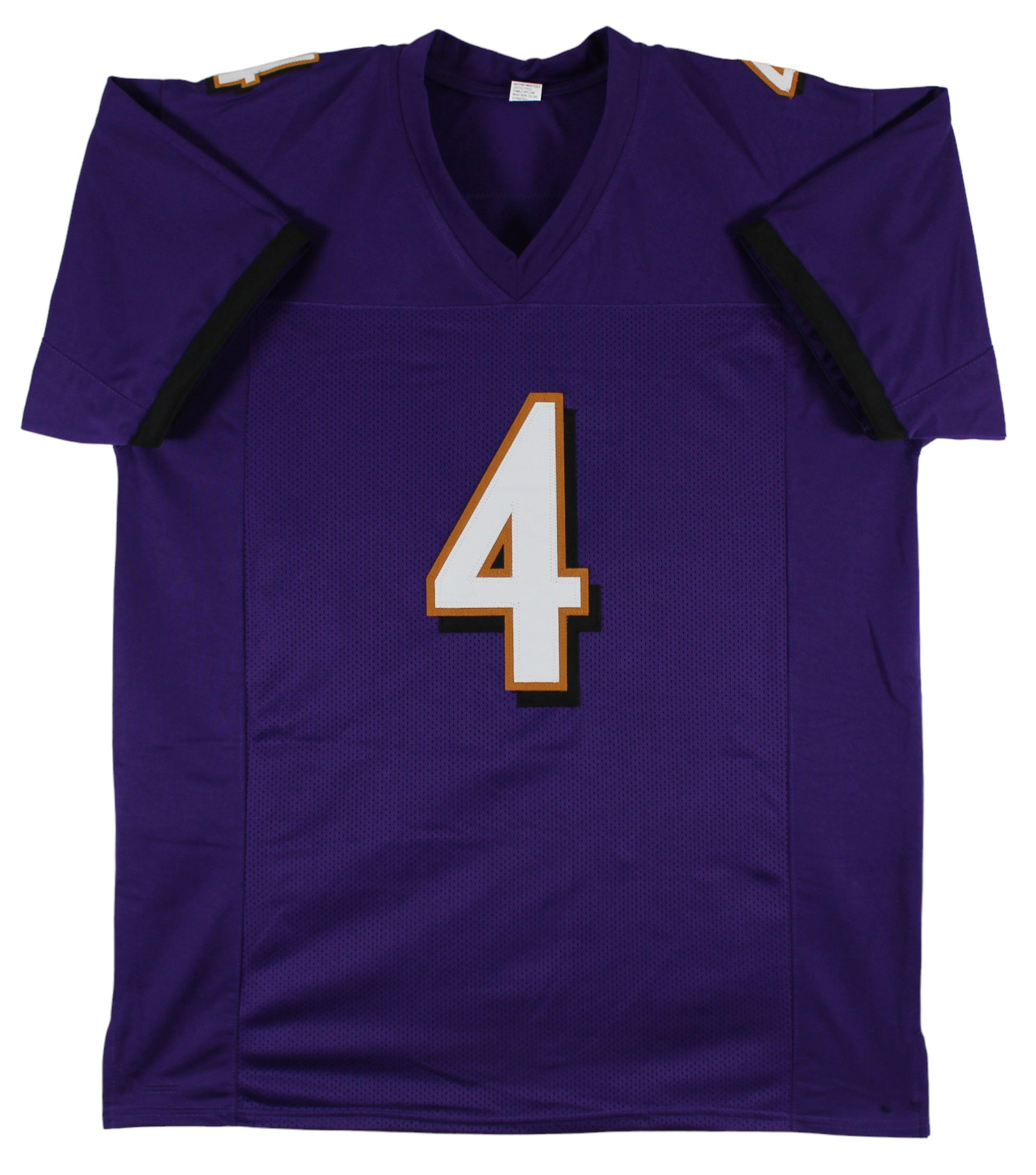 Zay Flowers Authentic Signed Purple Pro Style Jersey Autographed BAS 1