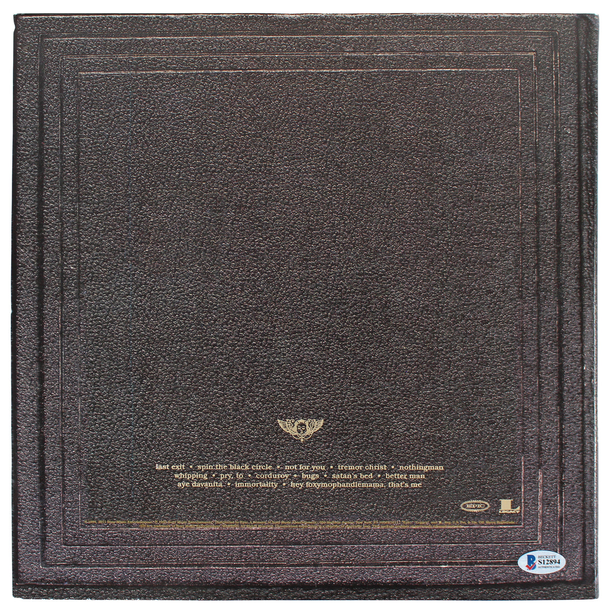 Mike McCready Pearl Jam Signed Vitalogy Album Cover W/ Vinyl BAS #S12894