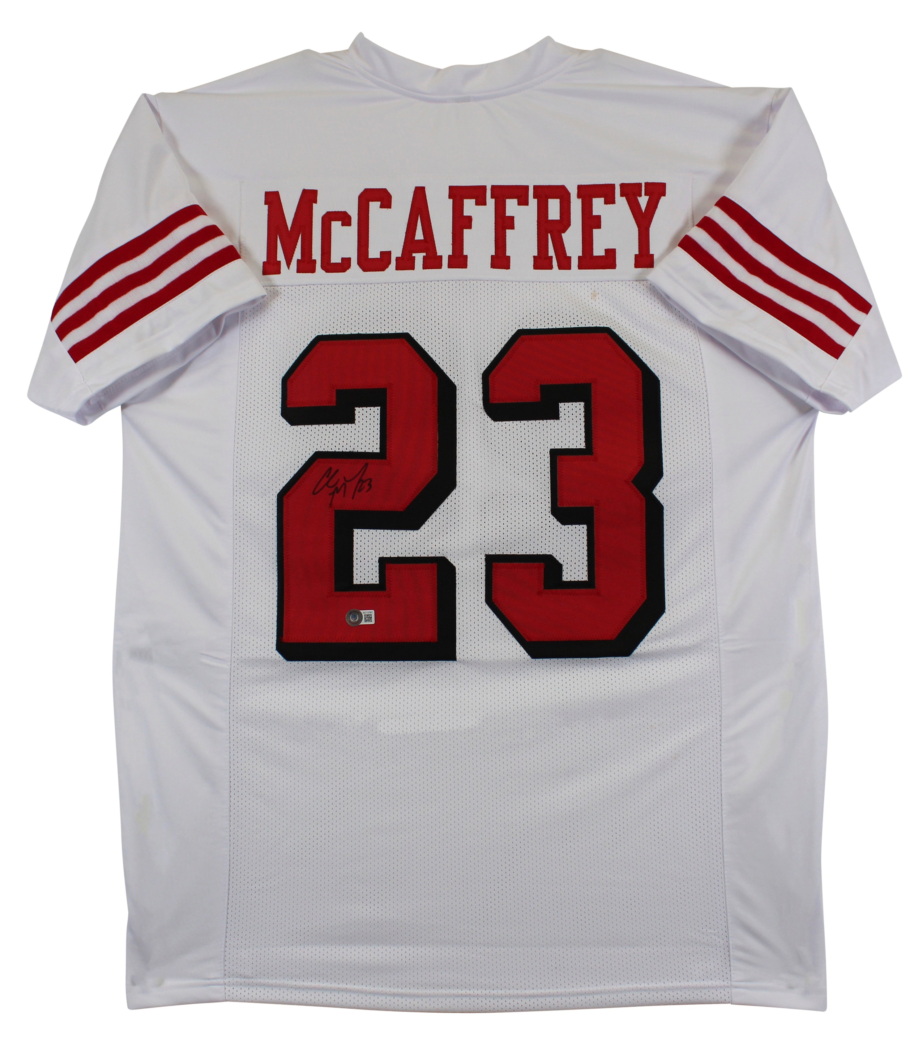 Christian Mccafrey Signed Jersey store Beckett Authentic