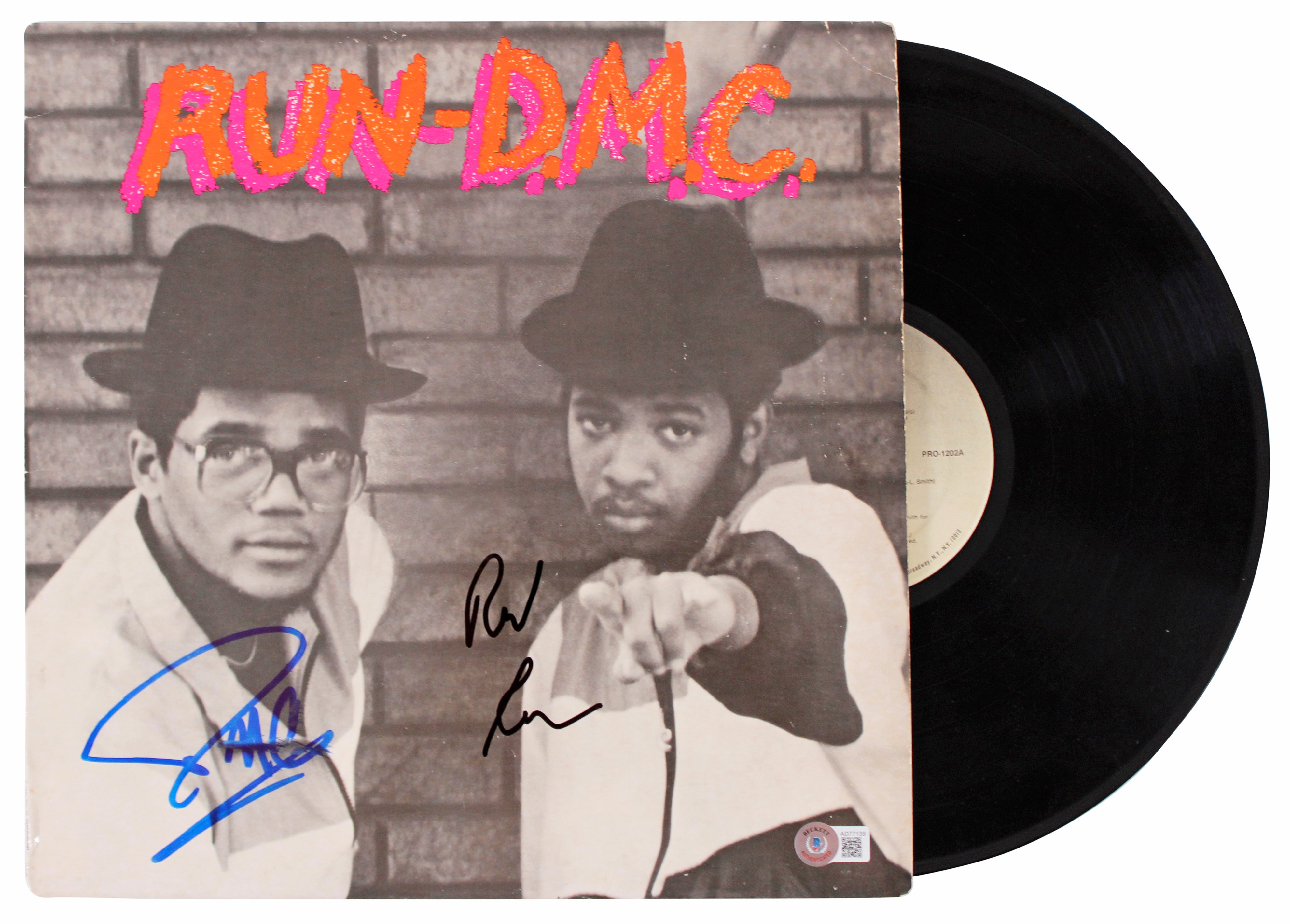 Joseph Simmons & Darryl McDaniels Signed Run DMC Album W/ Vinyl BAS #AD77139