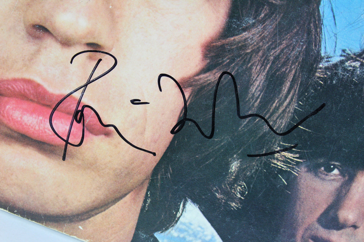 Ronnie Wood Rolling Stones Signed Black & Blue Album Cover W/ Vinyl BAS #F84192