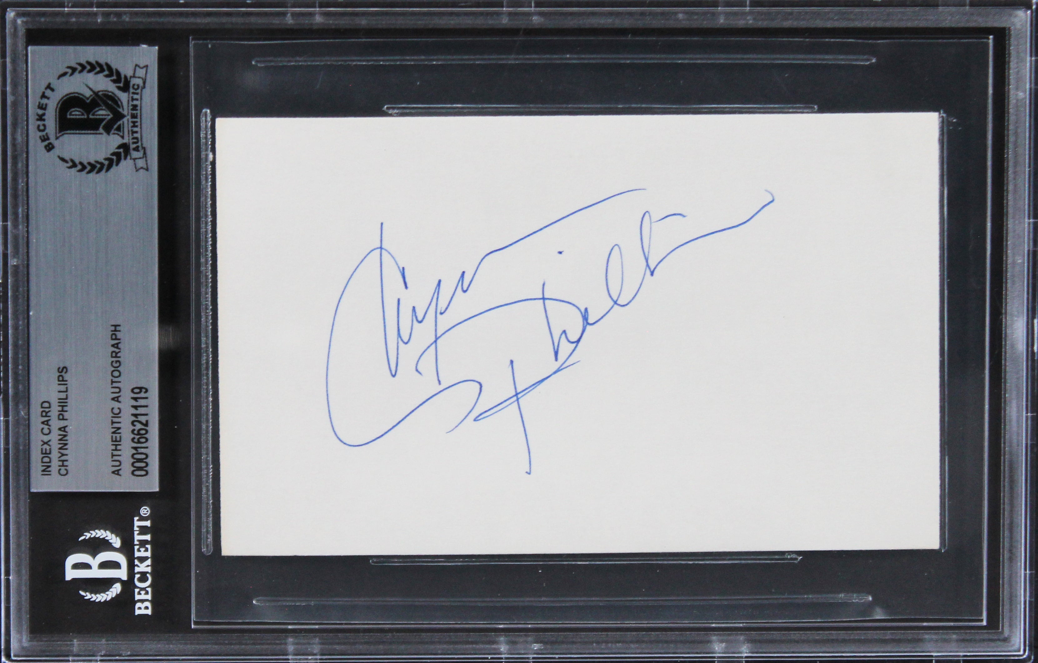 Chynna Phillips Bridesmaids Authentic Signed 3x5 Index Card BAS Slabbed 1