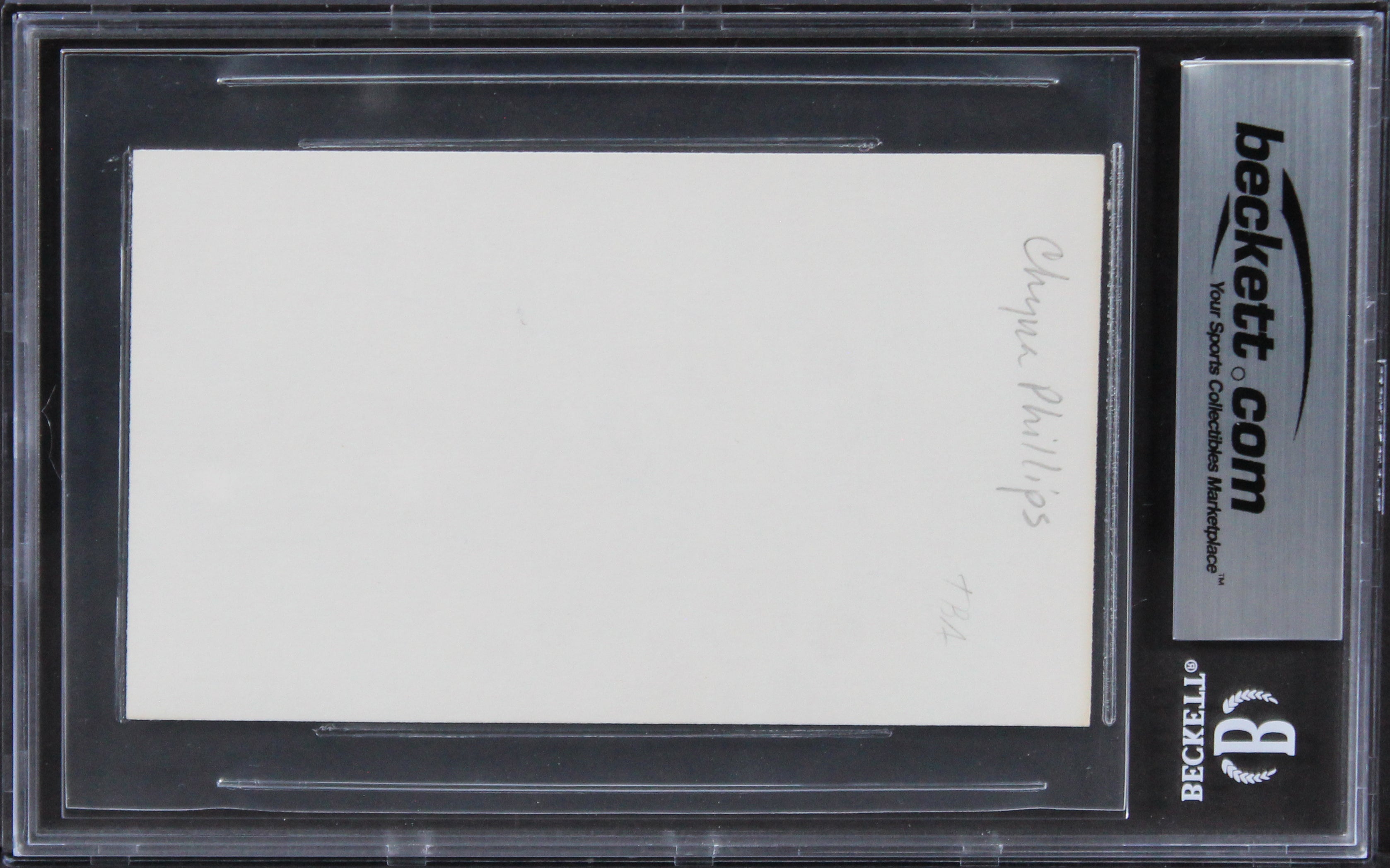Chynna Phillips Bridesmaids Authentic Signed 3x5 Index Card BAS Slabbed 1