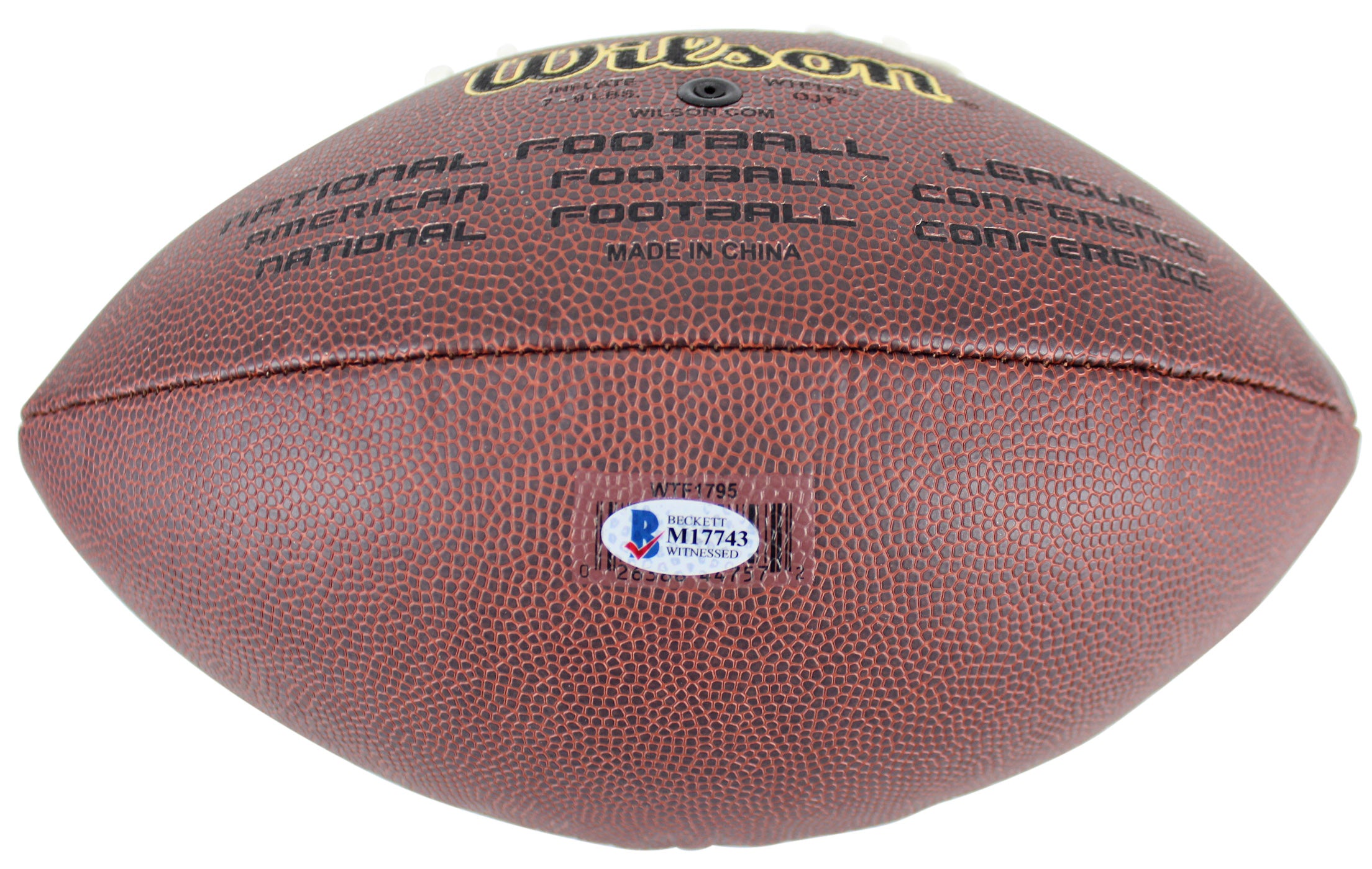 Steelers Hines Ward Authentic Signed Super Grip NFL Football BAS Witnessed