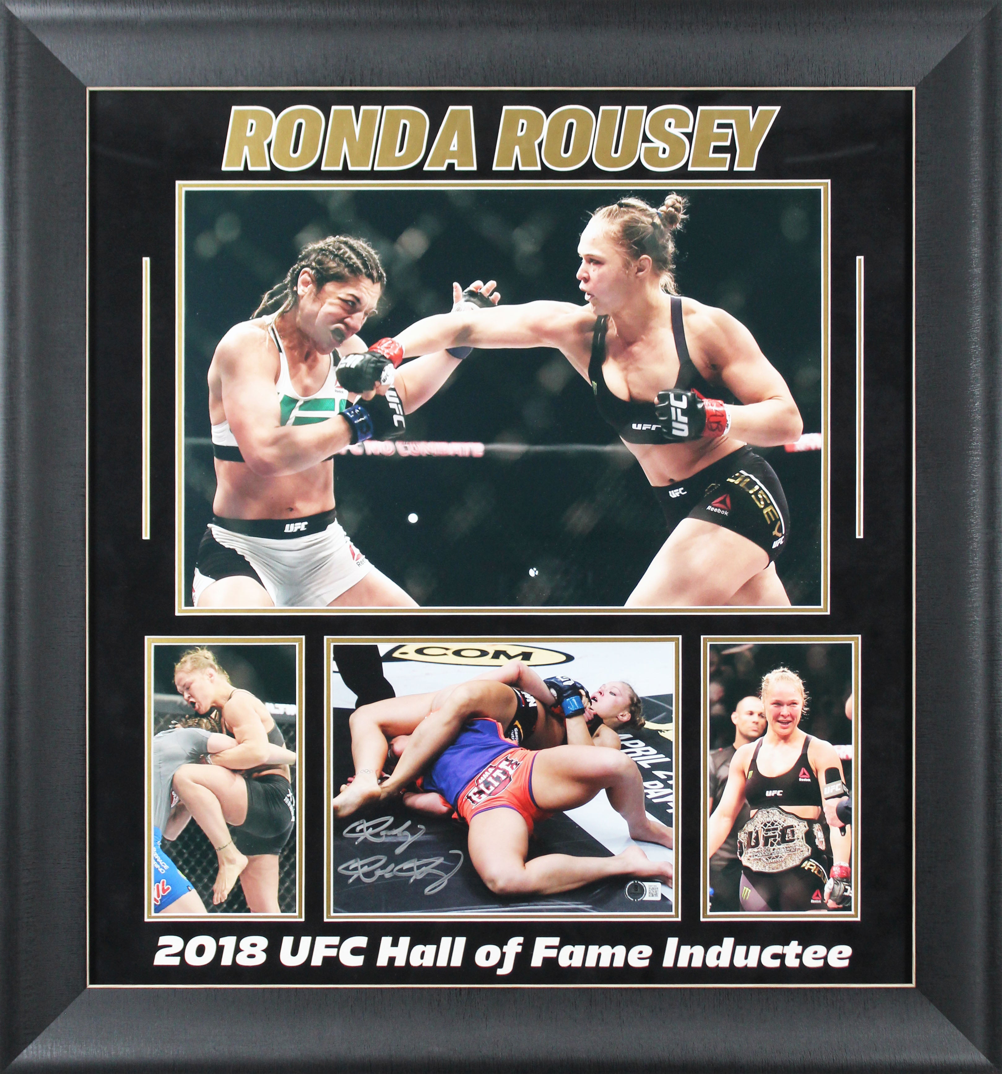 Ronda Rousey Authentic Signed 8x10 Framed Photo BAS