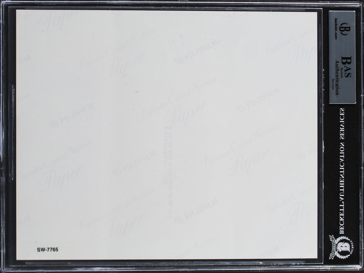 Carrie Fisher Star Wars Authentic Signed 8x10 Princess Leia Photo BAS Slabbed
