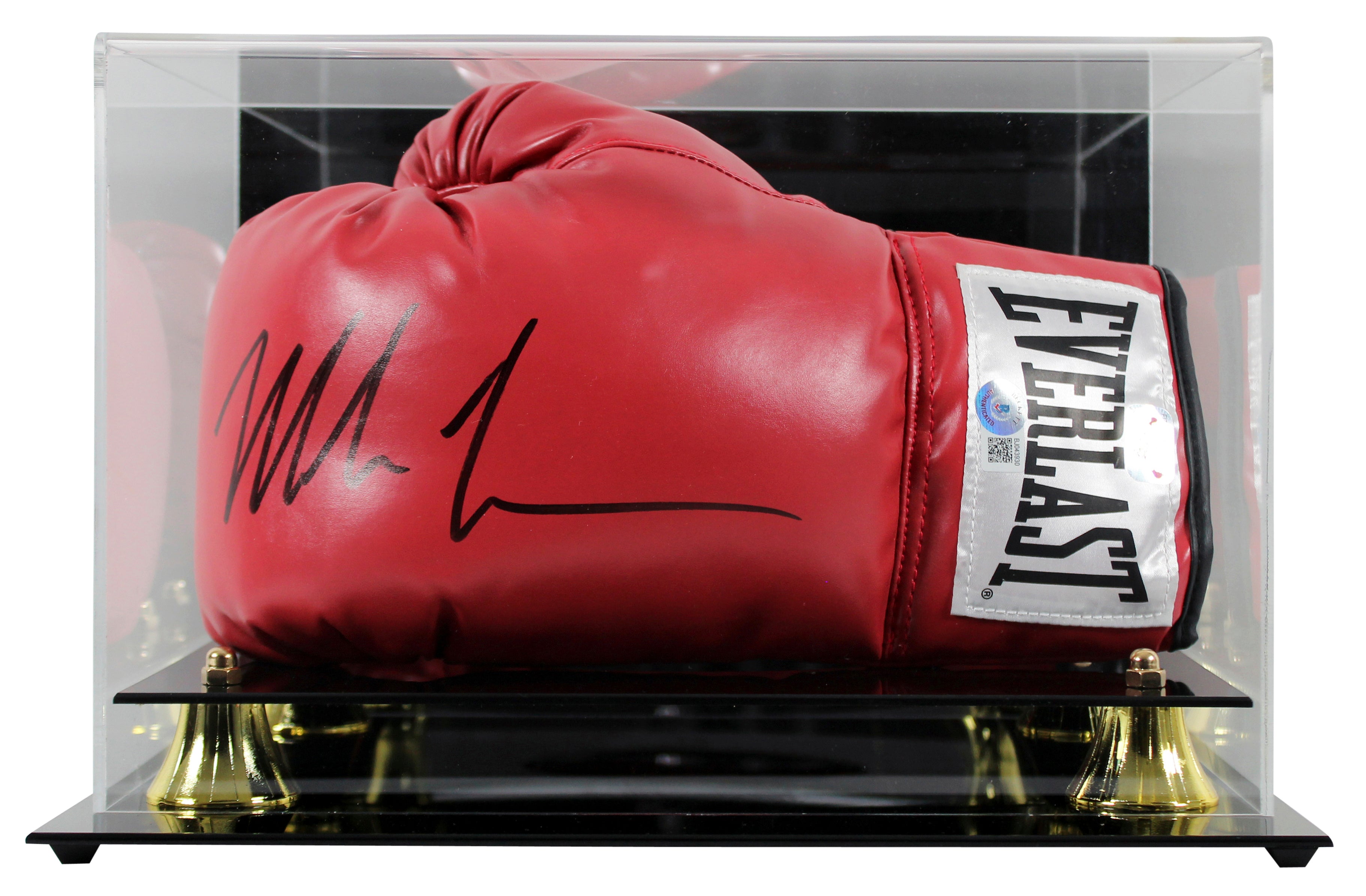 Mike Tyson Authentic Signed Red Everlast Left Hand Boxing Glove W/ Case BAS