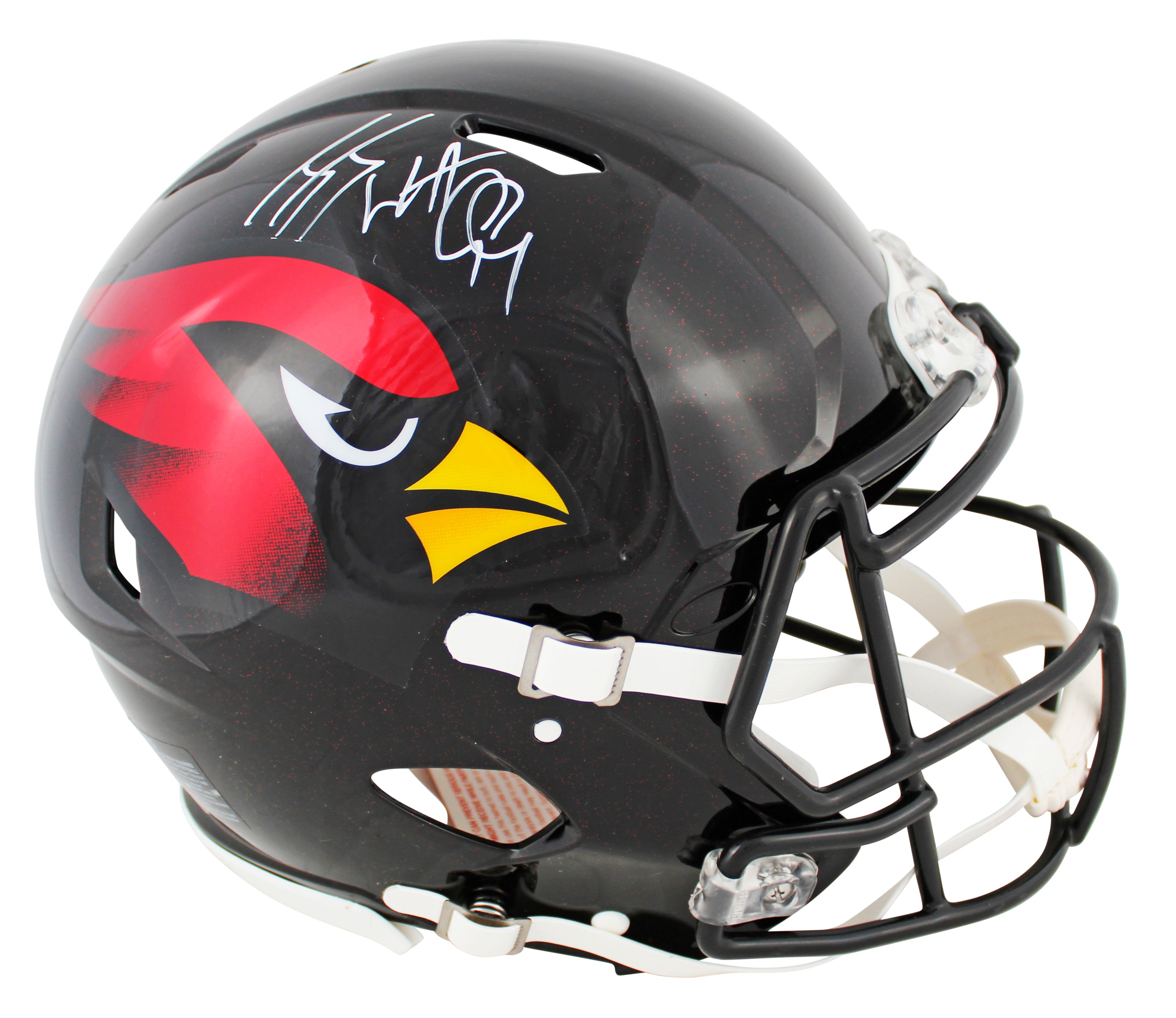 Cardinals J.J. Watt Signed 2022 Alt Black Full Size Speed Proline Helmet BAS Wit