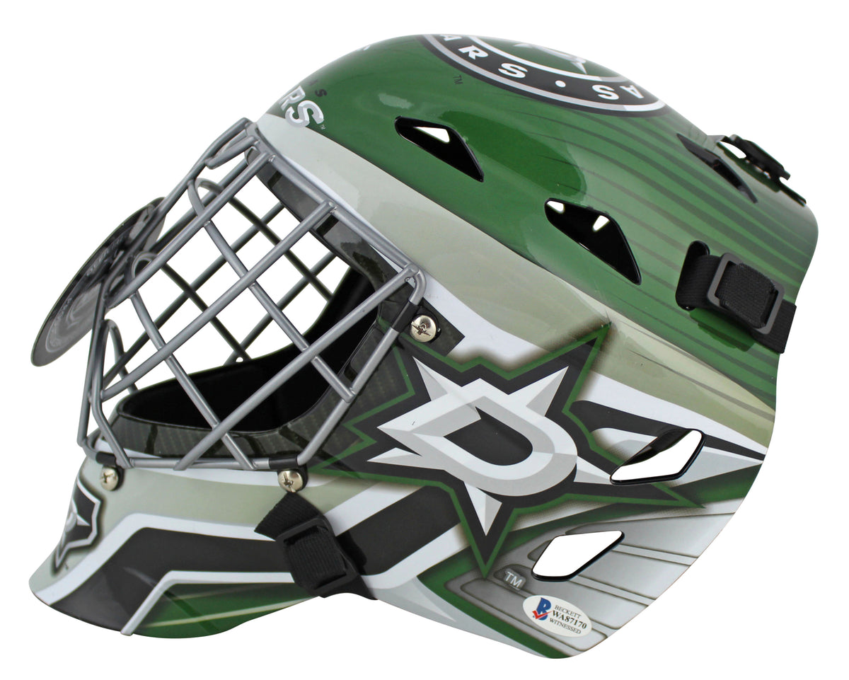 Stars Mike Modano "HOF 2014" Authentic Signed Franklin Goalie Mask BAS Witnessed
