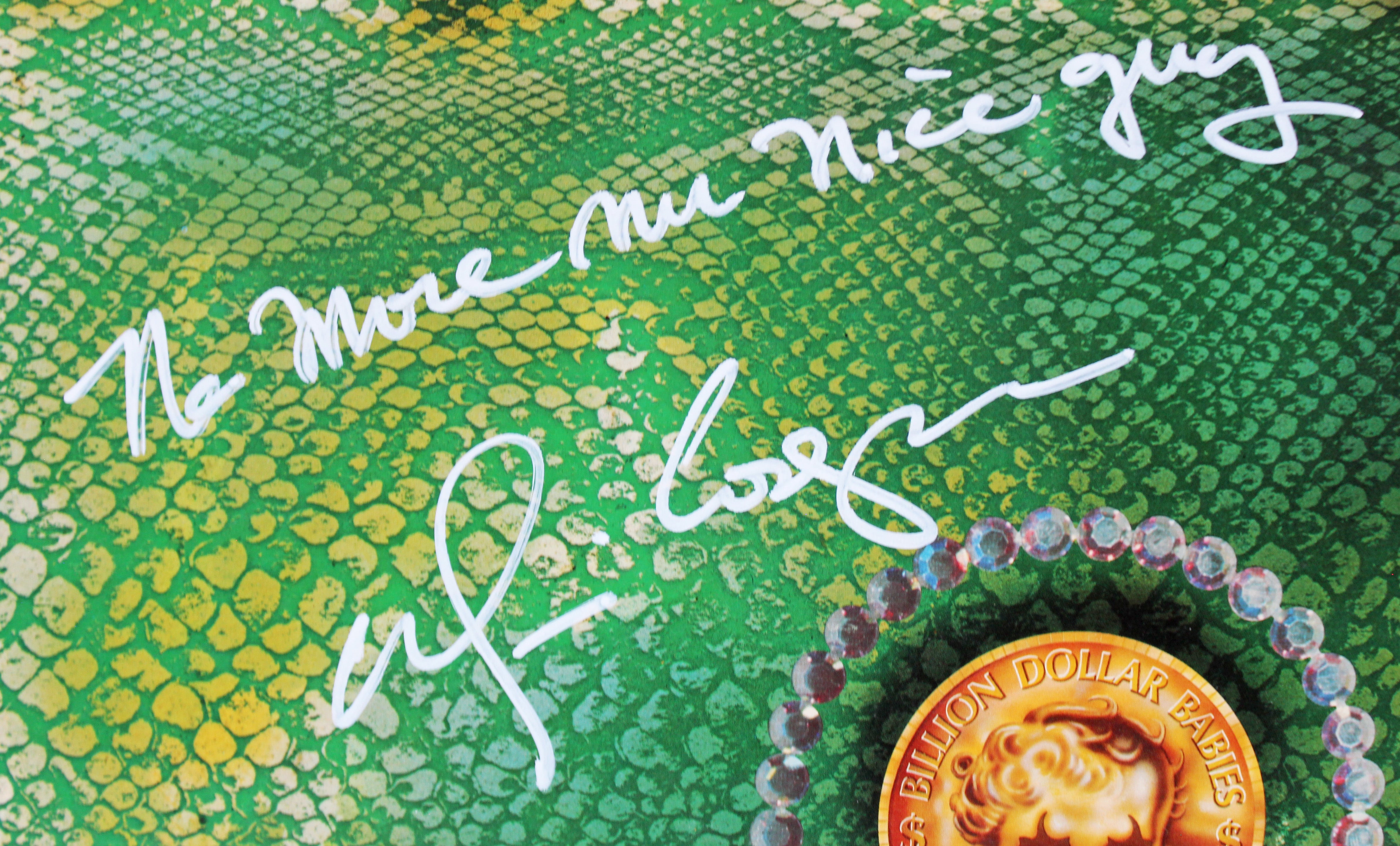 Alice Cooper "NMMNG" Signed Billion Dollar Babies Album Cover W/ Vinyl BAS Wit 3