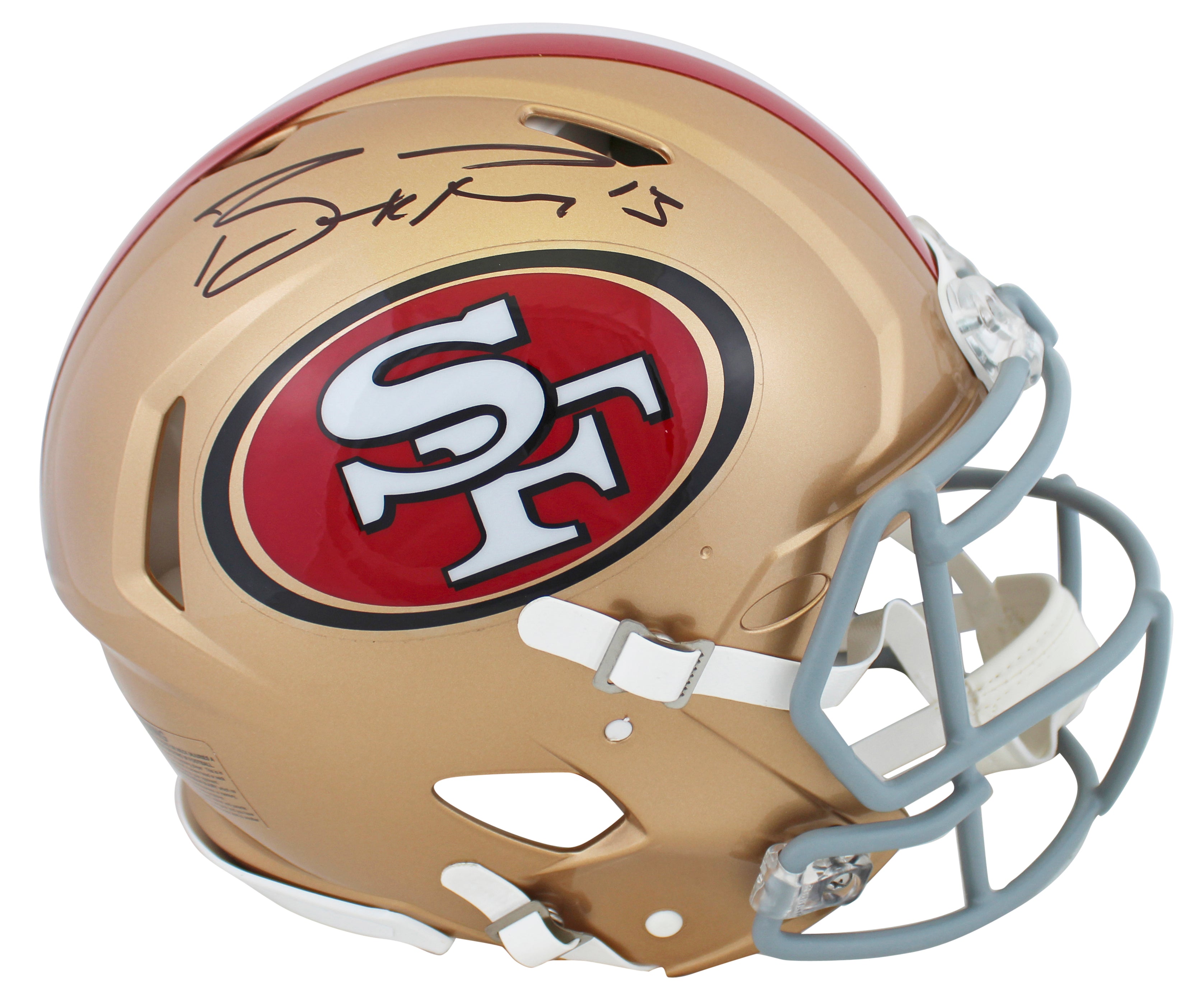 49ers Brock Purdy Authentic Signed Full Size Speed Proline Helmet Fanatics