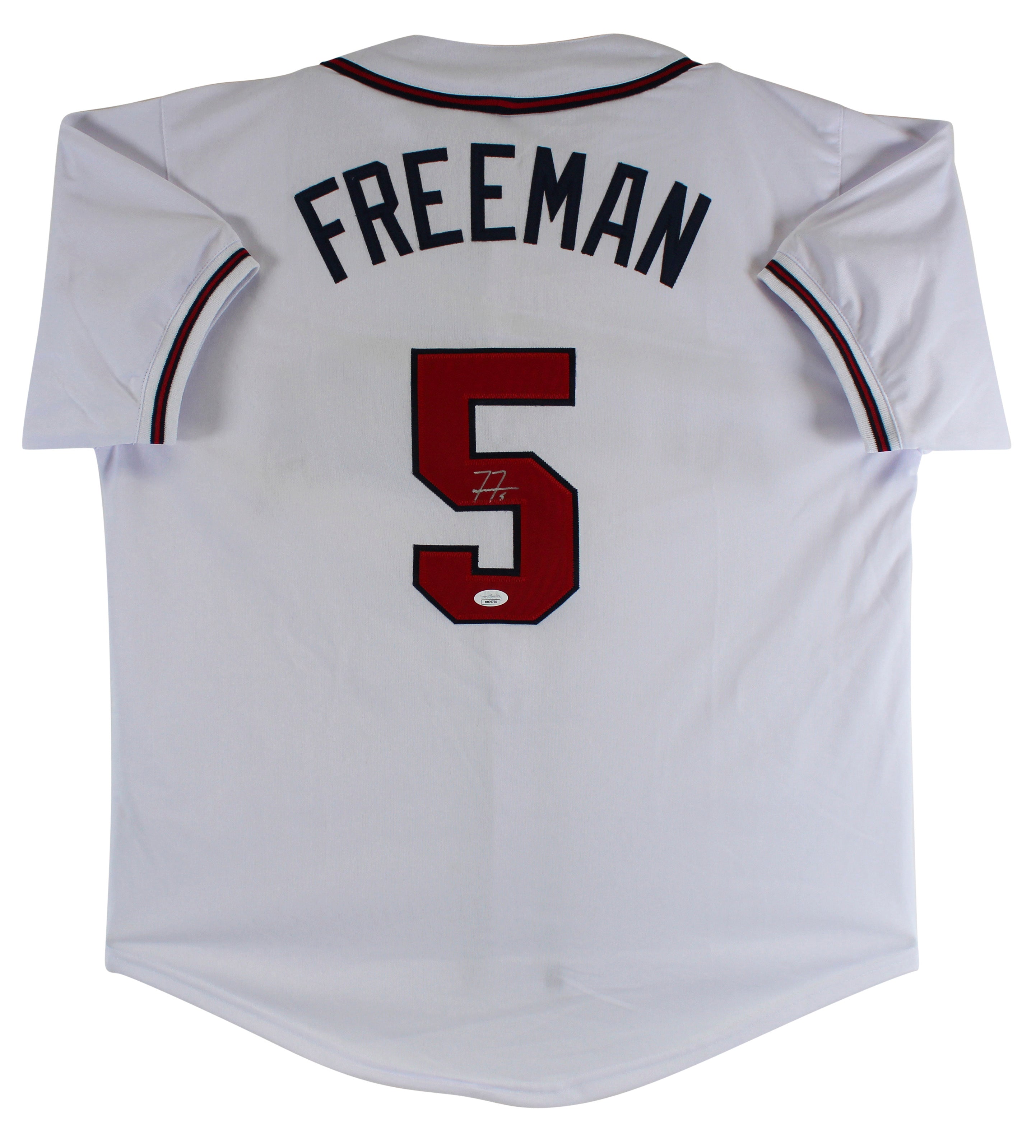 Freddie Freeman Authentic Signed White Pro Style Jersey Autographed JSA