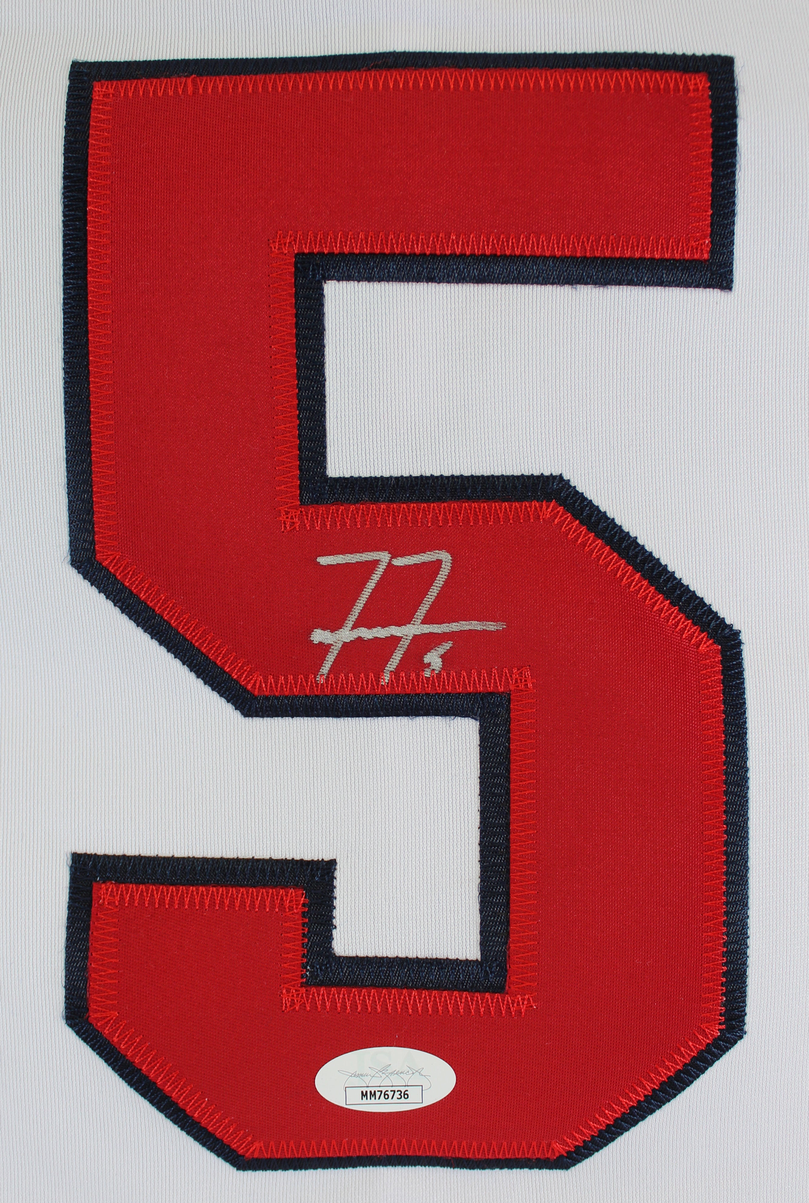 Freddie Freeman Authentic Signed White Pro Style Jersey Autographed JSA