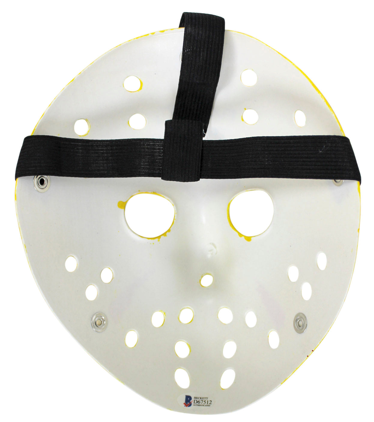Ari Lehman Friday The 13th "First F****** Jason!" Signed Yellow Jason Mask BAS