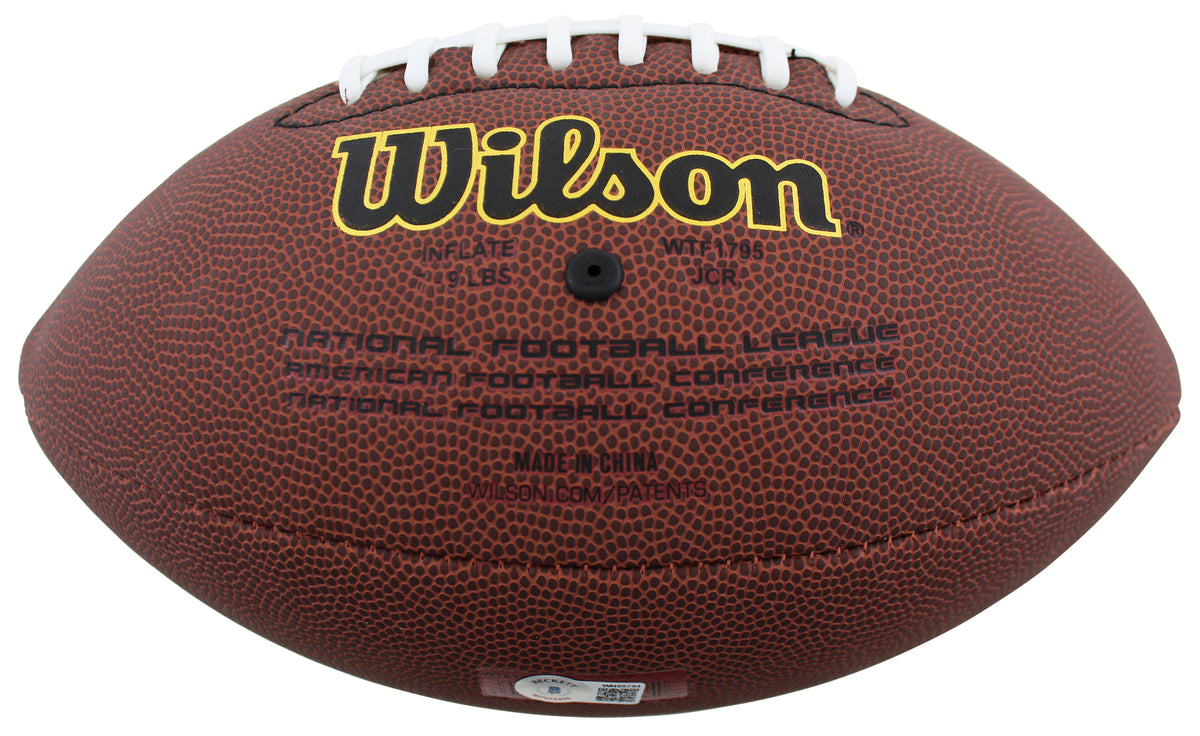 Browns Denzel Ward Authentic Signed Wilson Super Grip Nfl Football BAS Witnessed