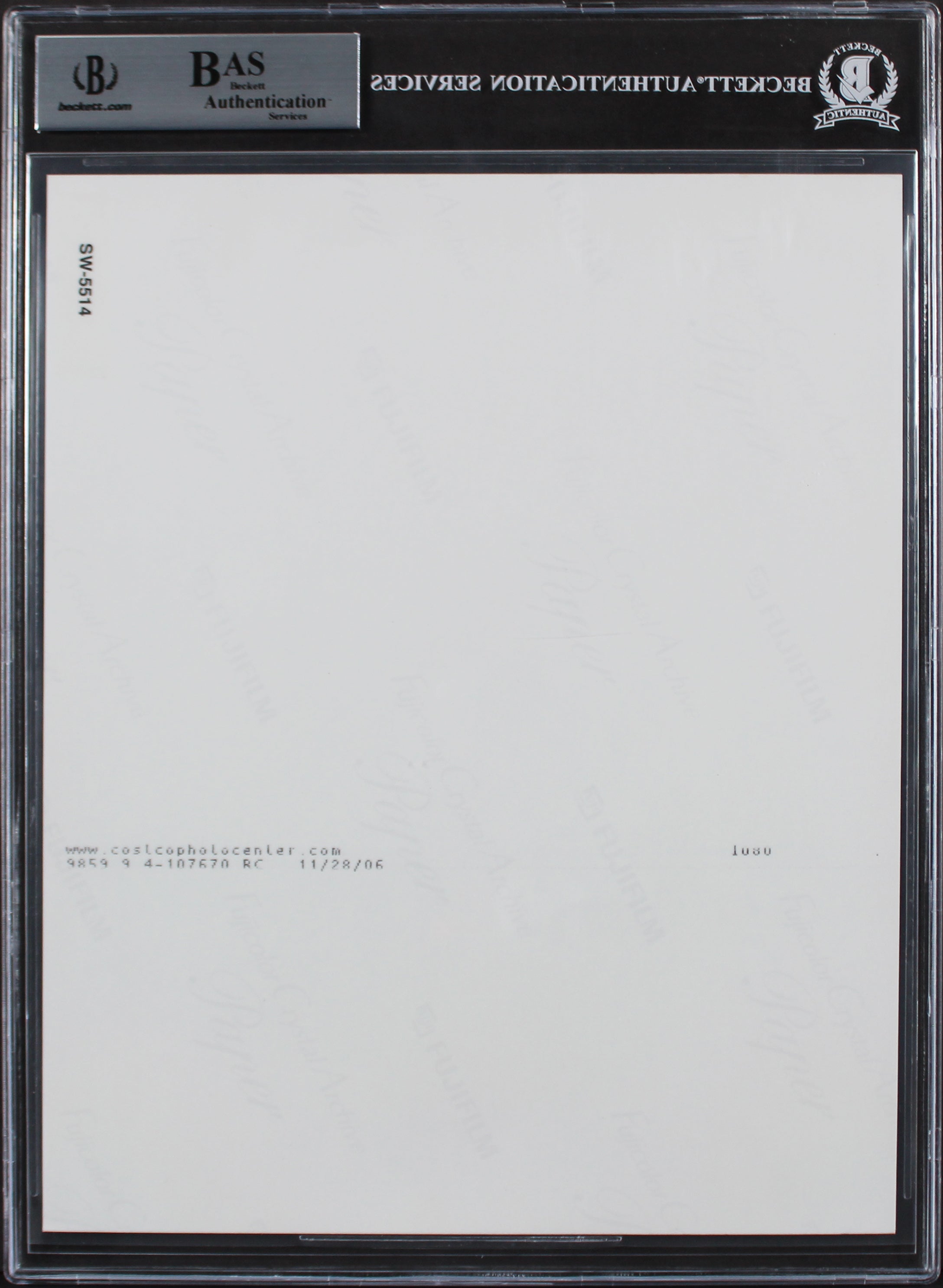 Mark Hamill Star Wars The Empire Strikes Back Signed 8x10 Photo BAS Slabbed