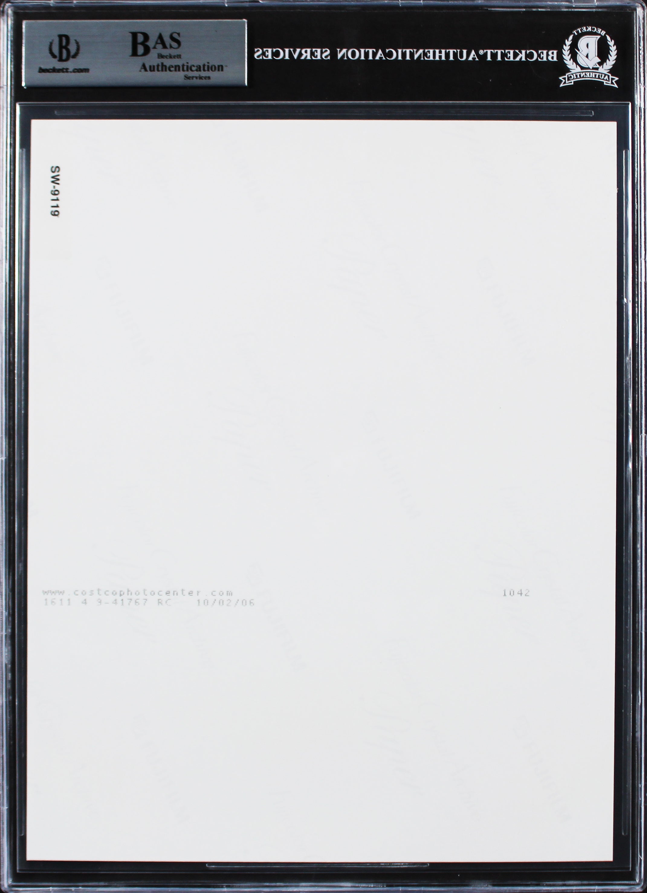 Mark Hamill Star Wars Empire Strikes Back Signed 8x10 Photo Auto 10! BAS Slabbed