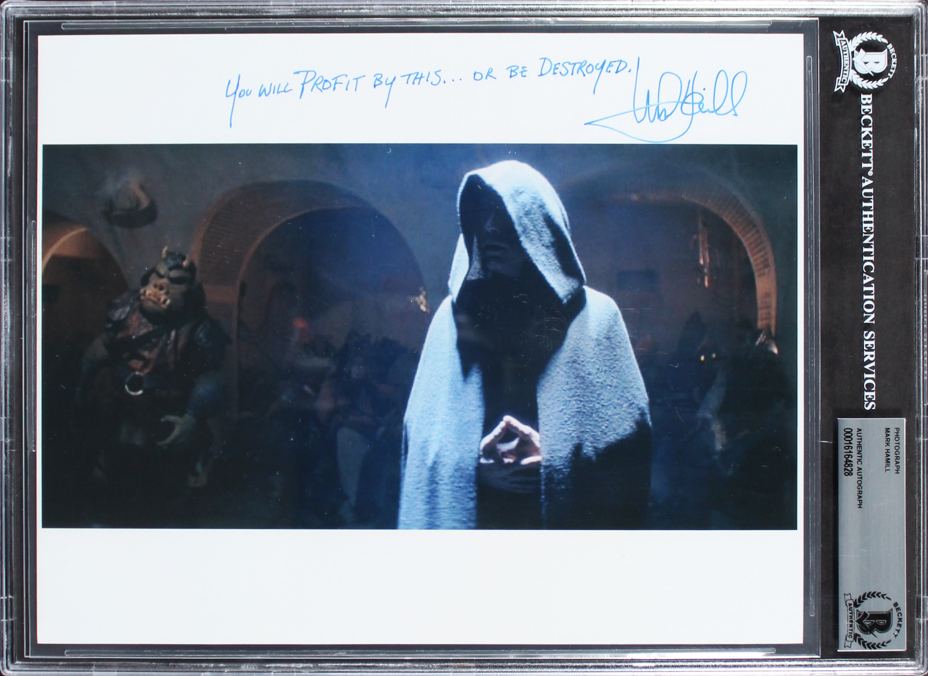 Mark Hamill Star Wars Return of the Jedi Signed 8x10 Photo BAS Slabbed