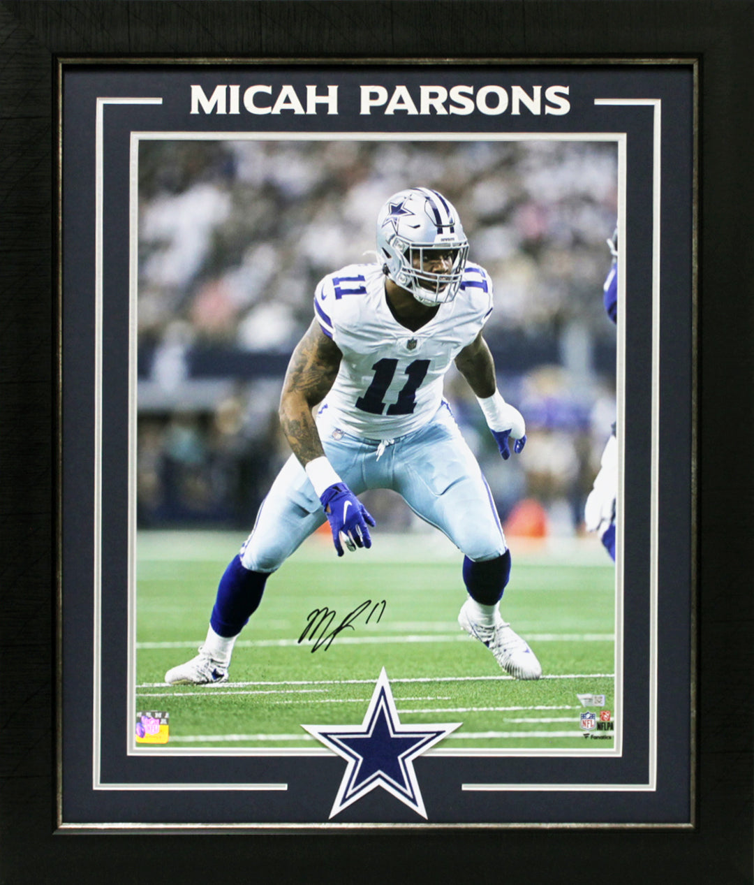 Cowboys Micah Parsons Authentic Signed 16x20 Framed Vertical Photo BAS Witnessed