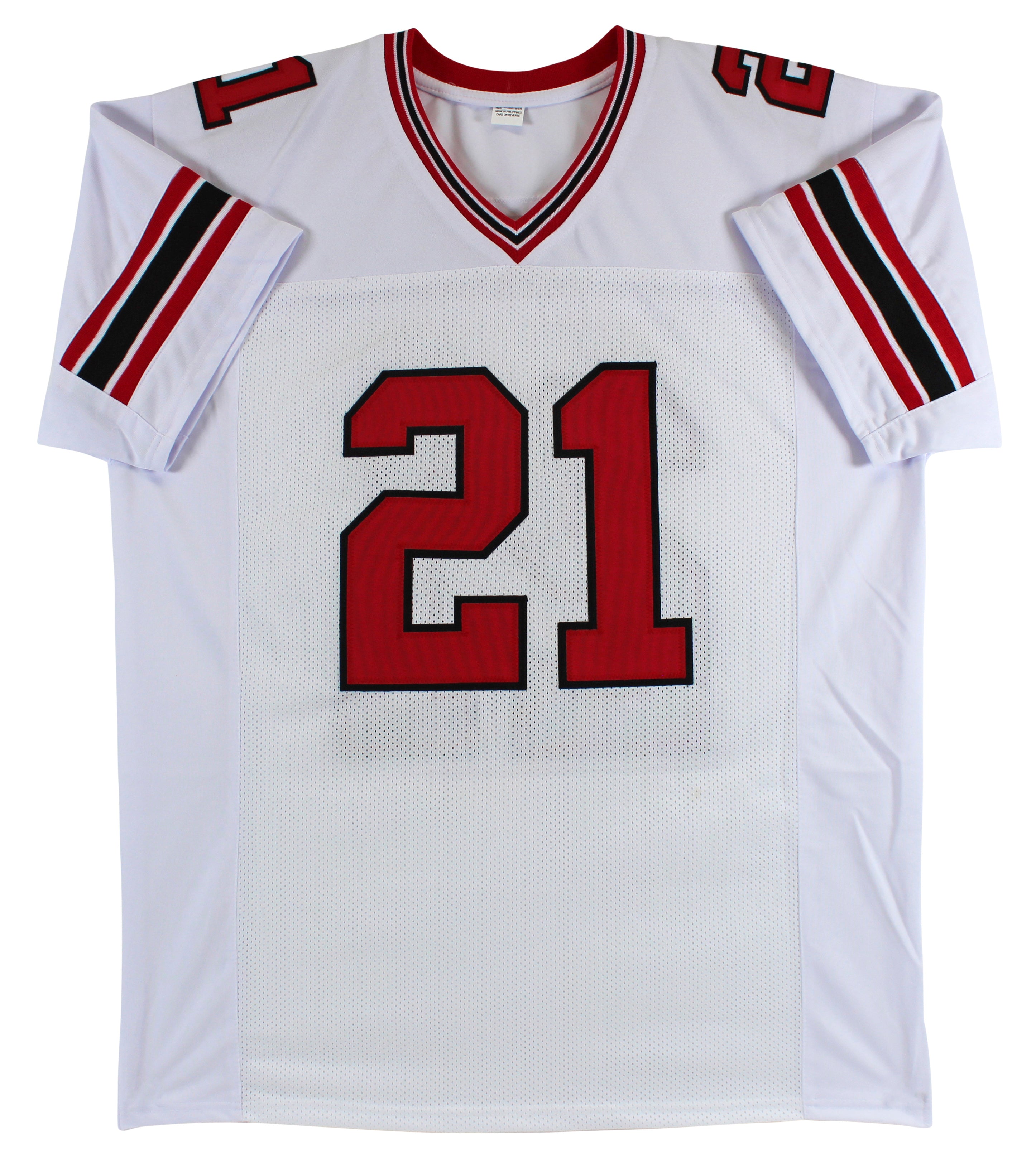 Deion Sanders Authentic Signed White Pro Style Jersey Autographed BAS Witnessed