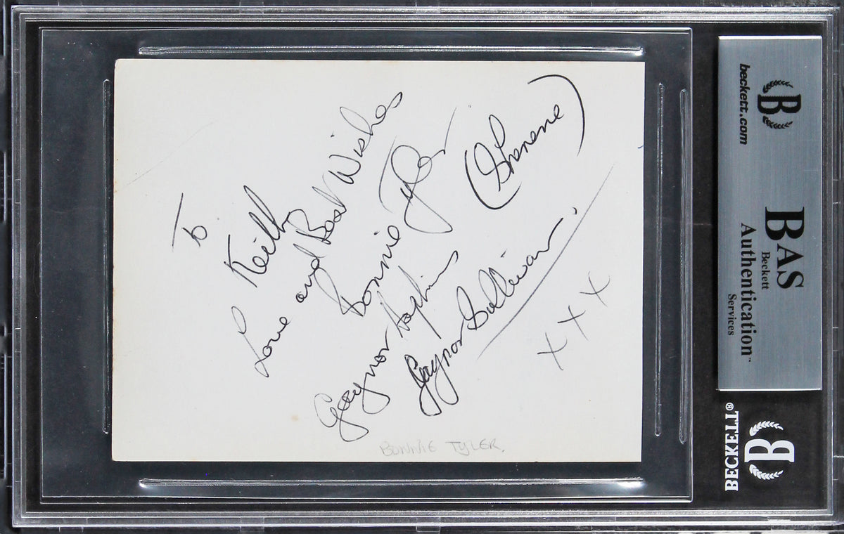 Ann Wilson & Nancy Wilson "You're a Love" Signed 3.5x4.5 Album Page BAS Slabbed