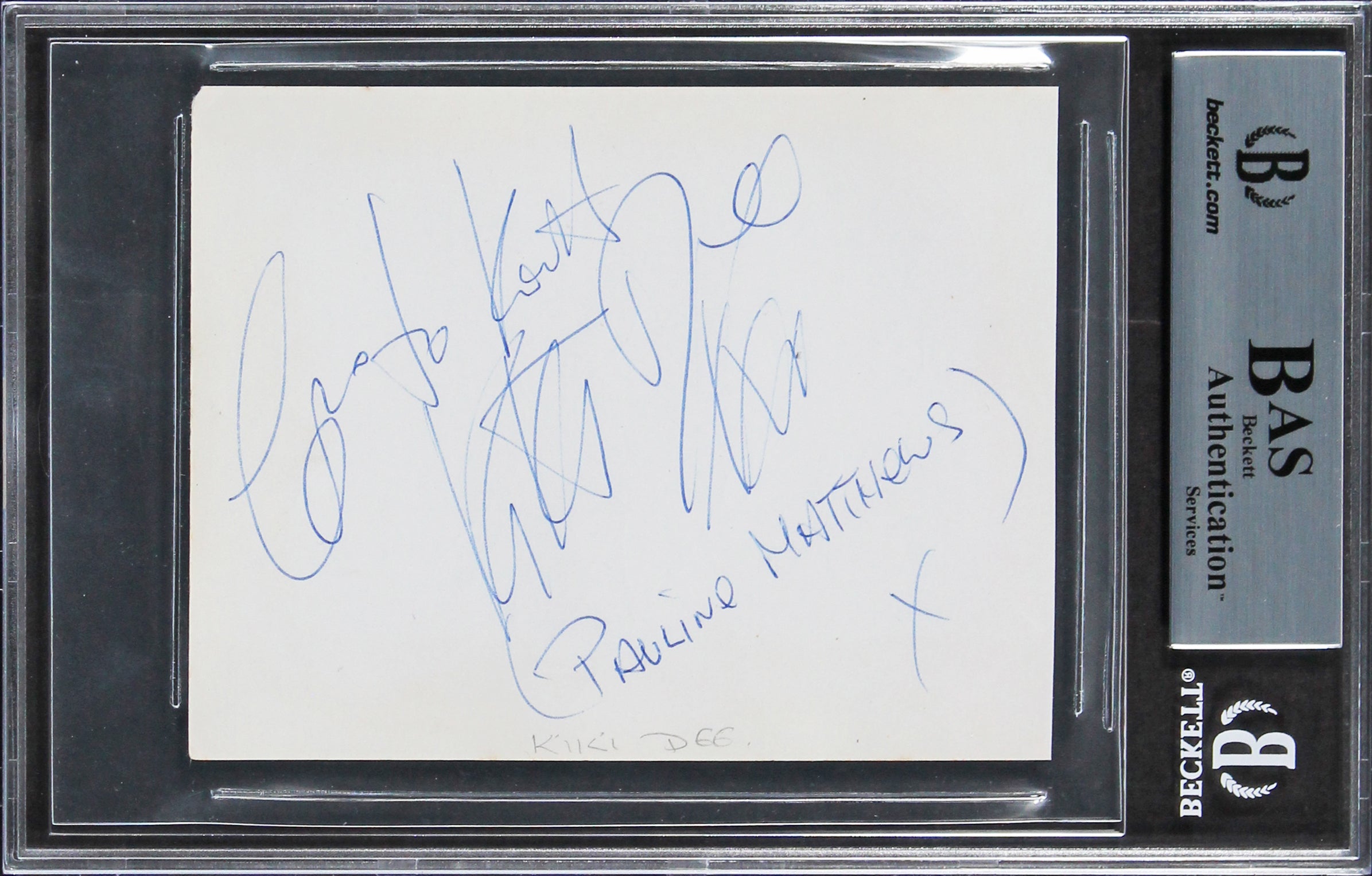 Harry Nilsson "To Keith to Keep" Authentic Signed 3.5x4.5 Album Page BAS Slabbed