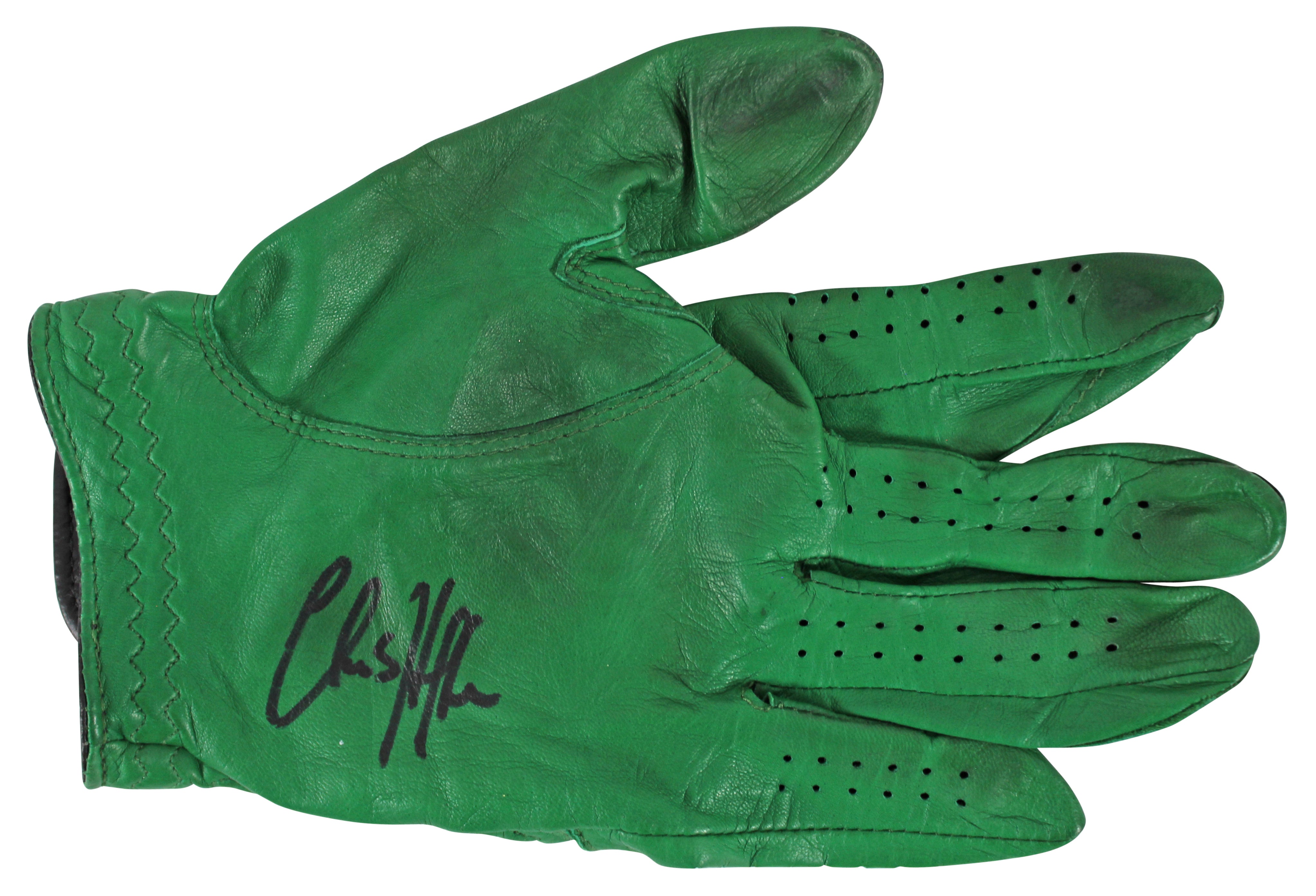 Charlie Hoffman Authentic Signed Match Worn Green Footjoy Glove BAS #BK12658