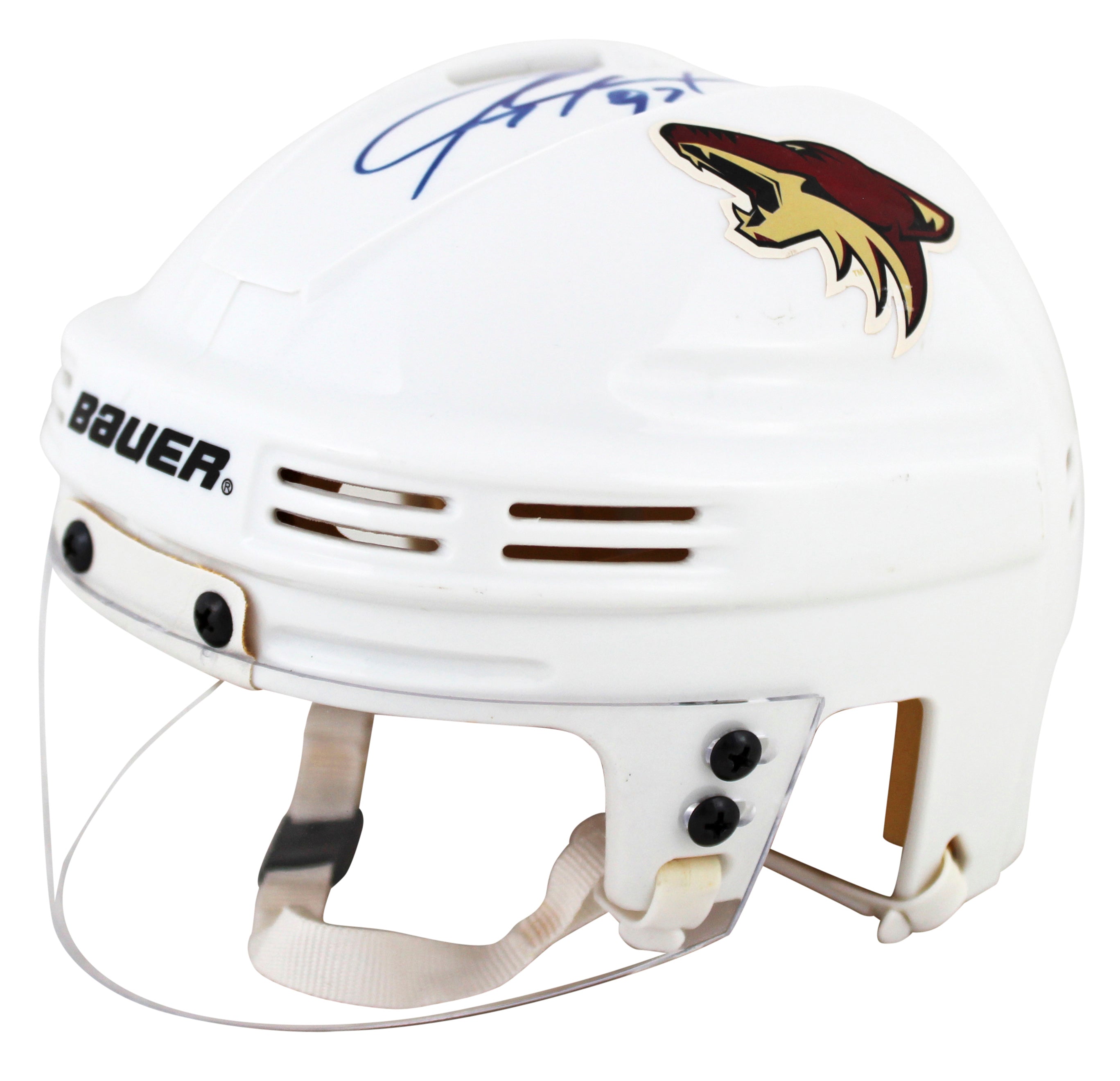Coyotes Jeremy Roenick Authentic Signed Mini Helmet BAS #BK12655