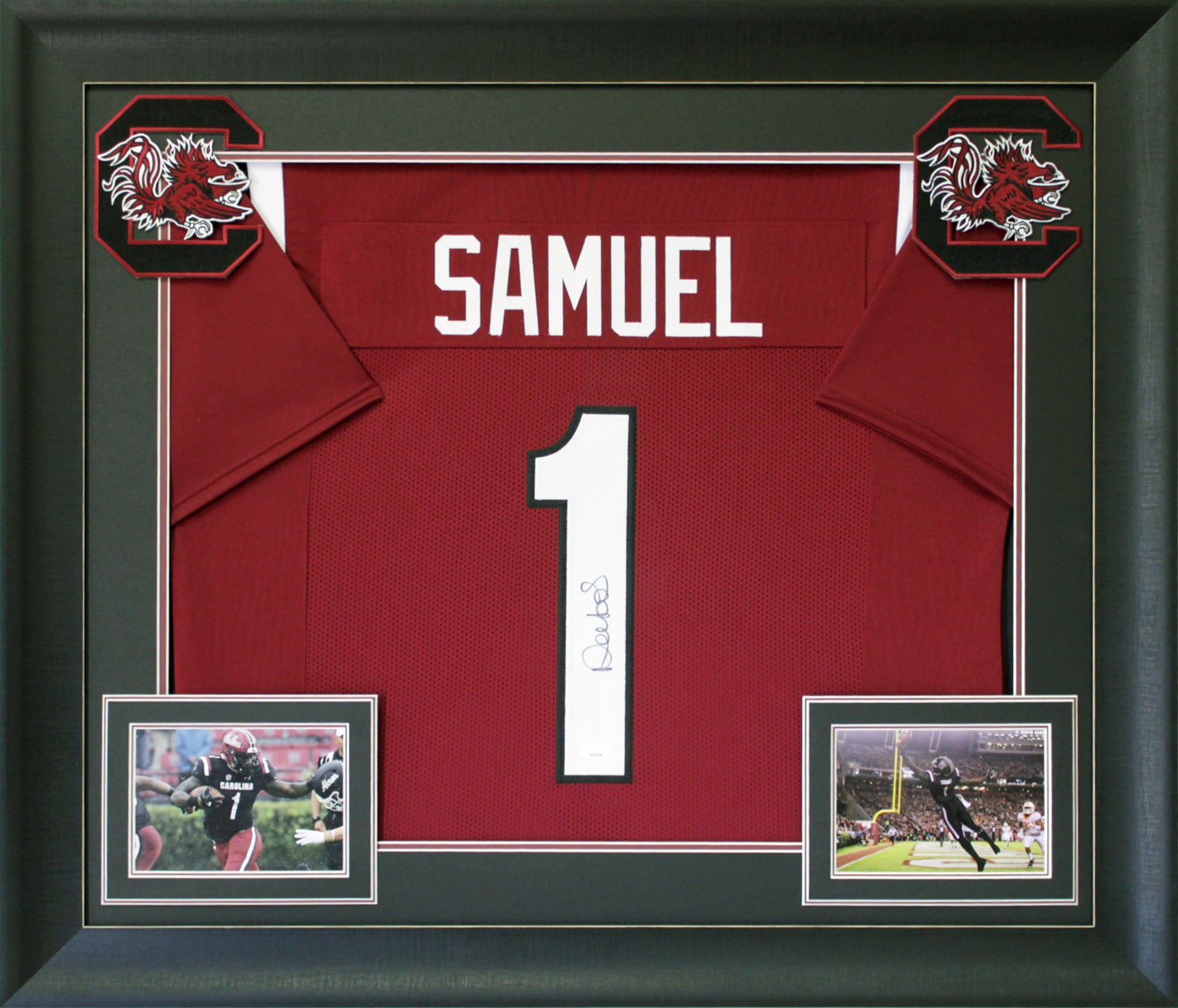 USC Deebo Samuel Authentic Signed Maroon Pro Style Framed Jersey JSA Witness