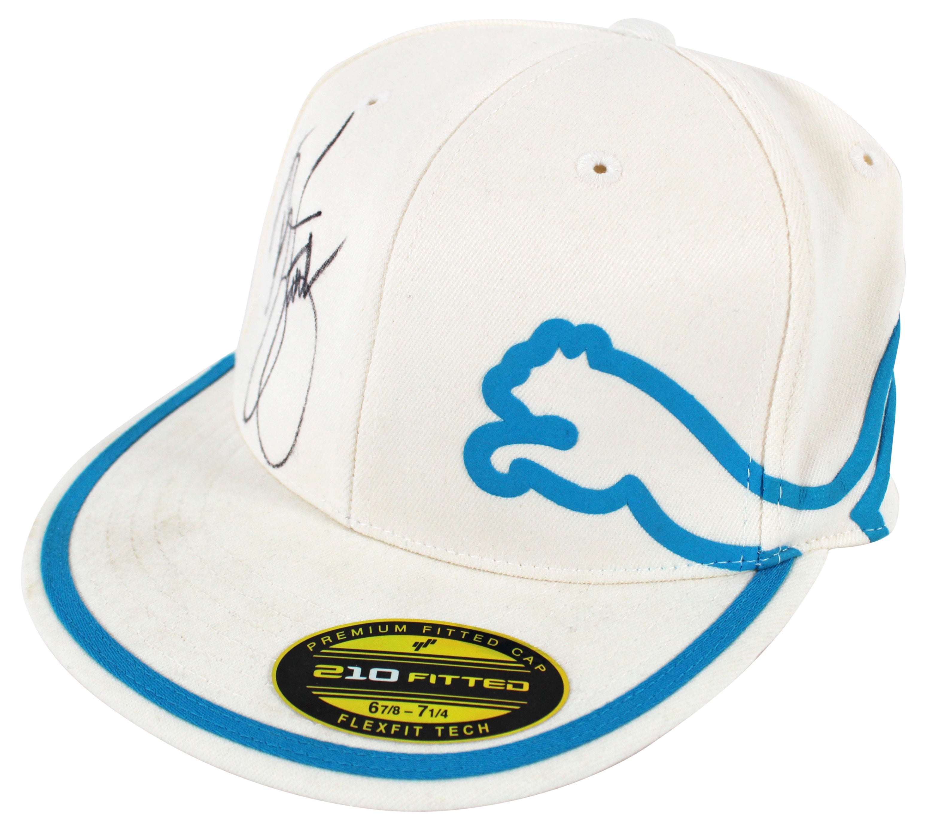 Rickie Fowler Authentic Signed White Puma Hat BAS #BK12640