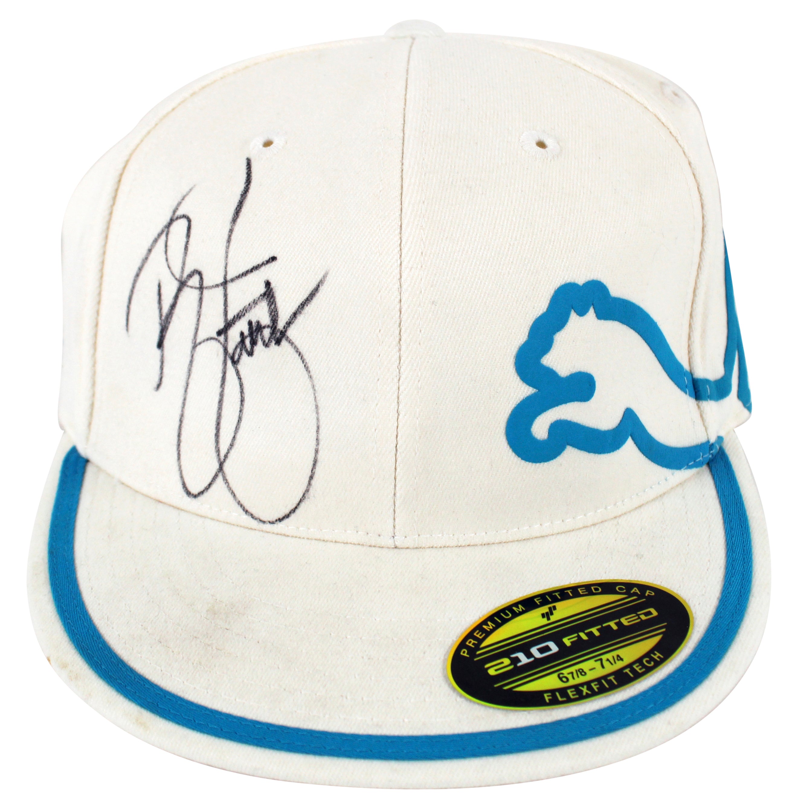 Rickie Fowler Authentic Signed White Puma Hat BAS #BK12640