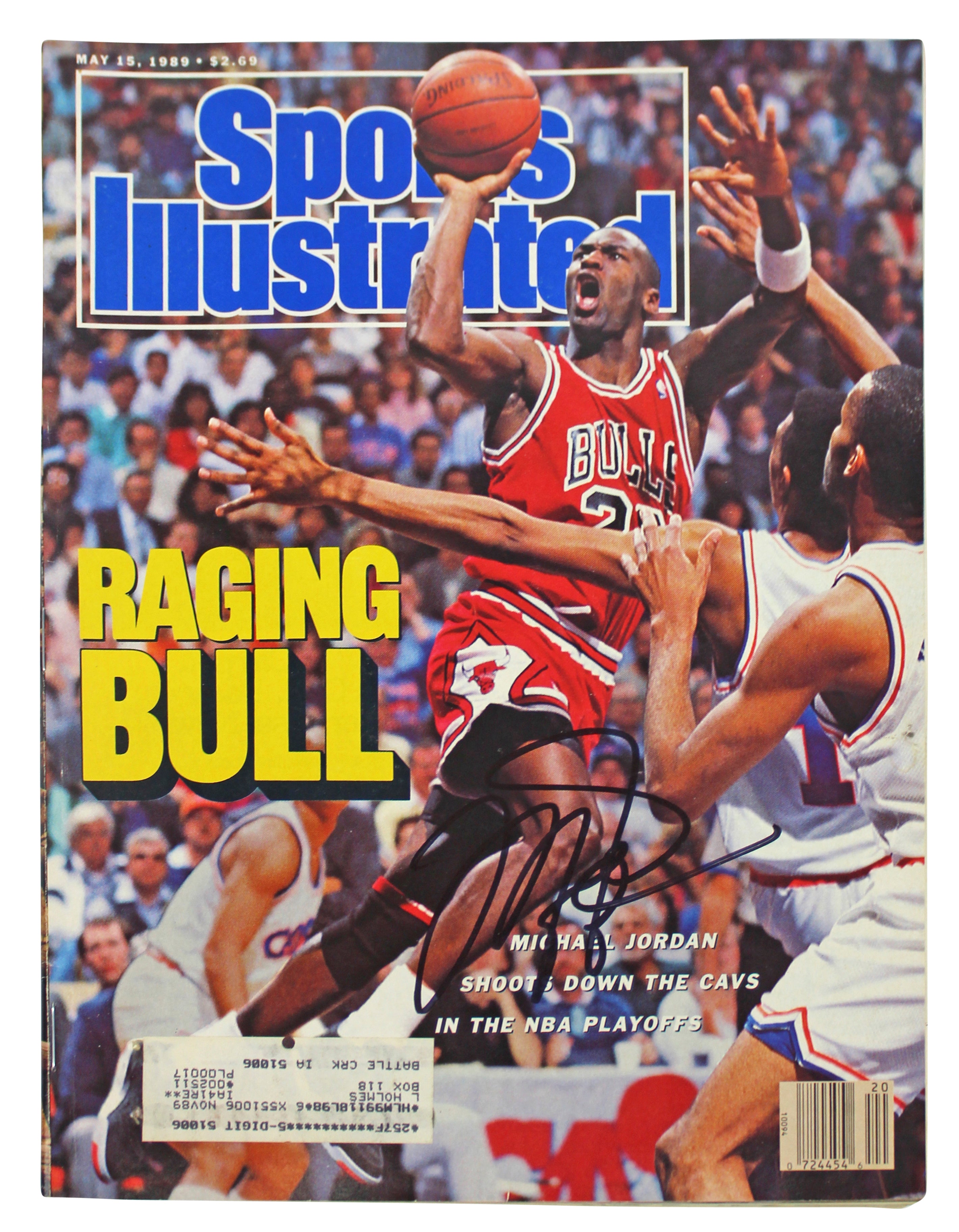 Bulls Michael Jordan Signed May 15, 1989 Sports Illustrated Magazine BAS #A39463