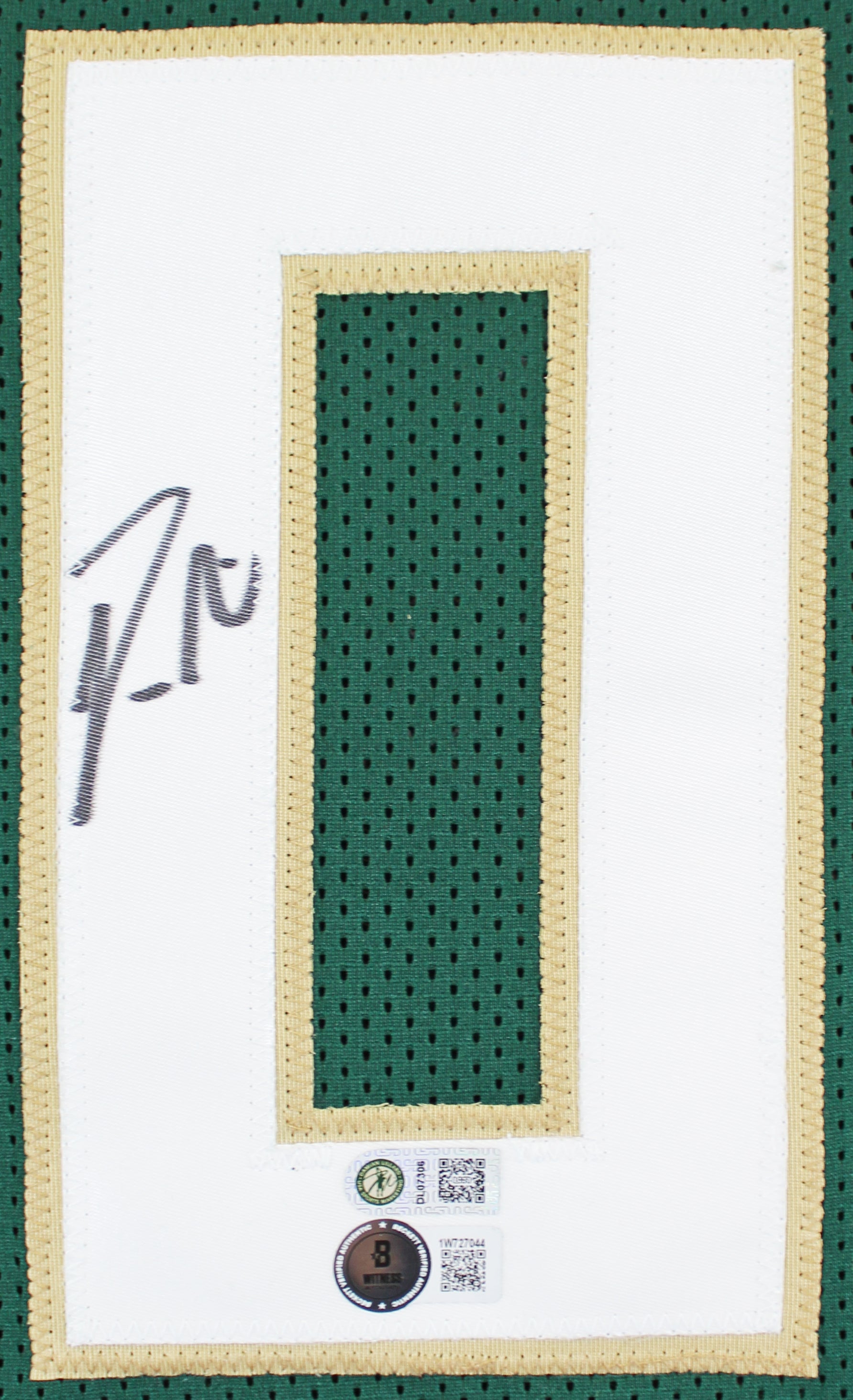 Damian Lillard Authentic Signed Green Pro Style Jersey Autographed BAS Witnessed