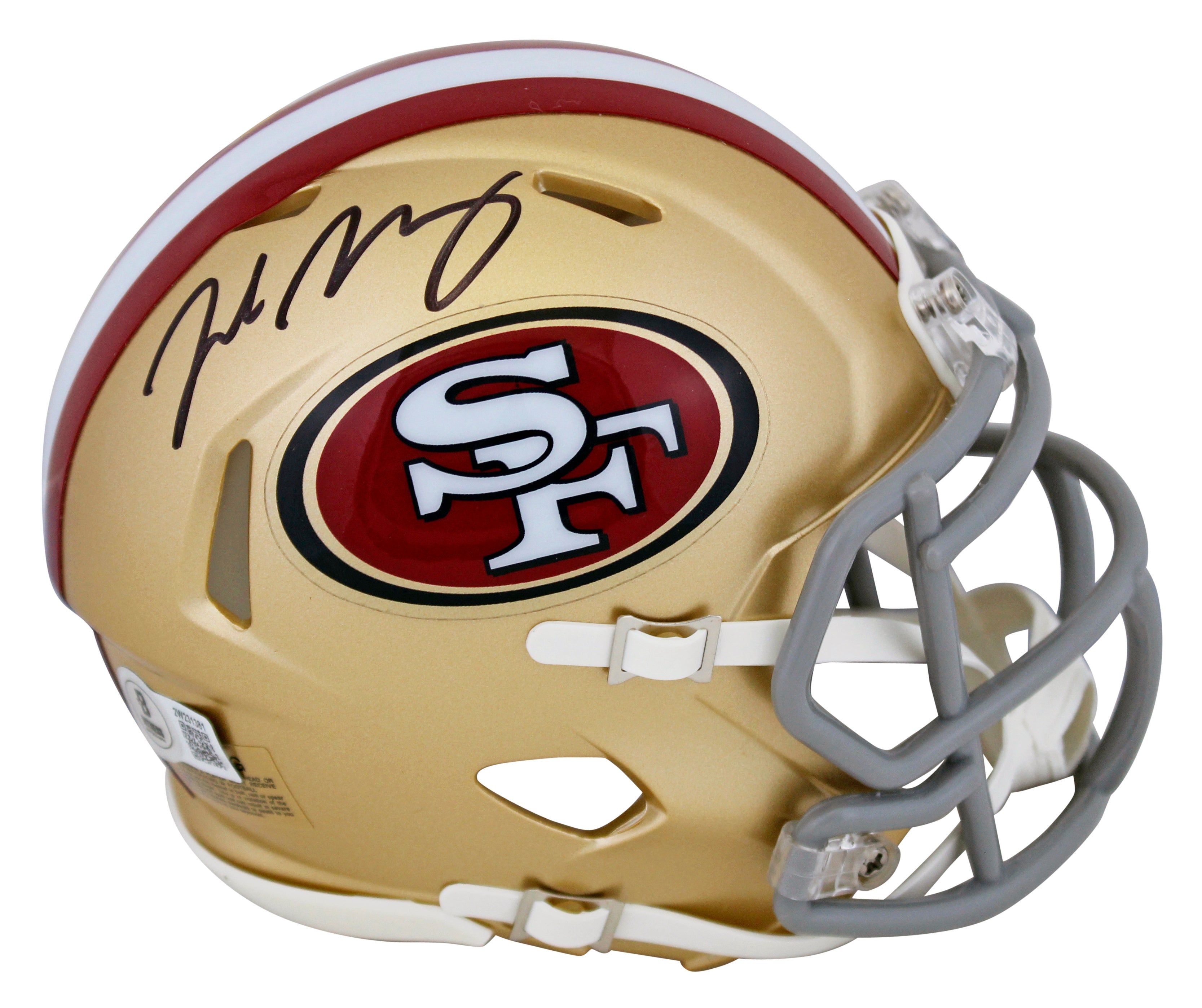 49ers Jake Moody Authentic Signed Speed Mini Helmet Autographed BAS Witnessed