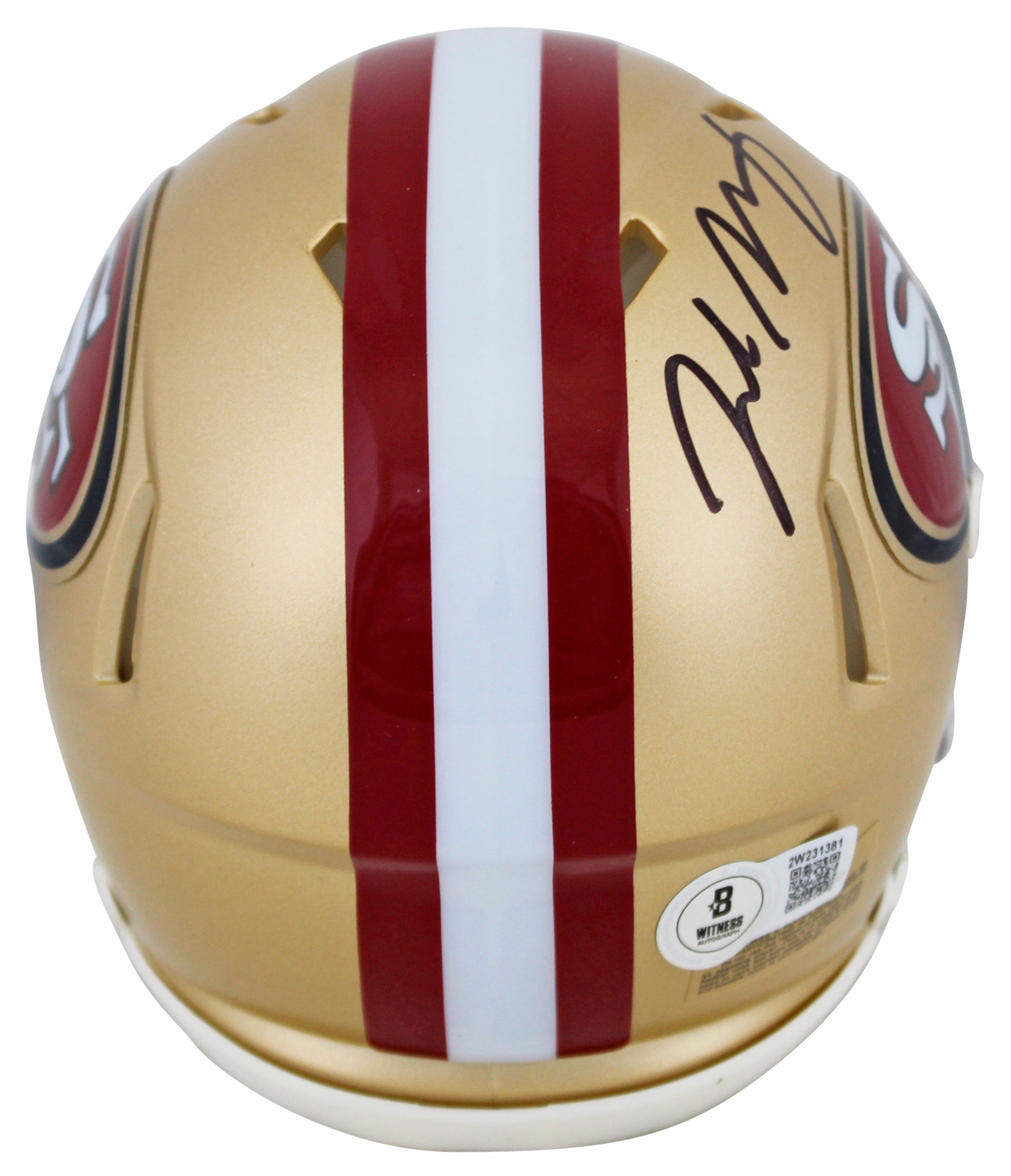 49ers Jake Moody Authentic Signed Speed Mini Helmet Autographed BAS Witnessed