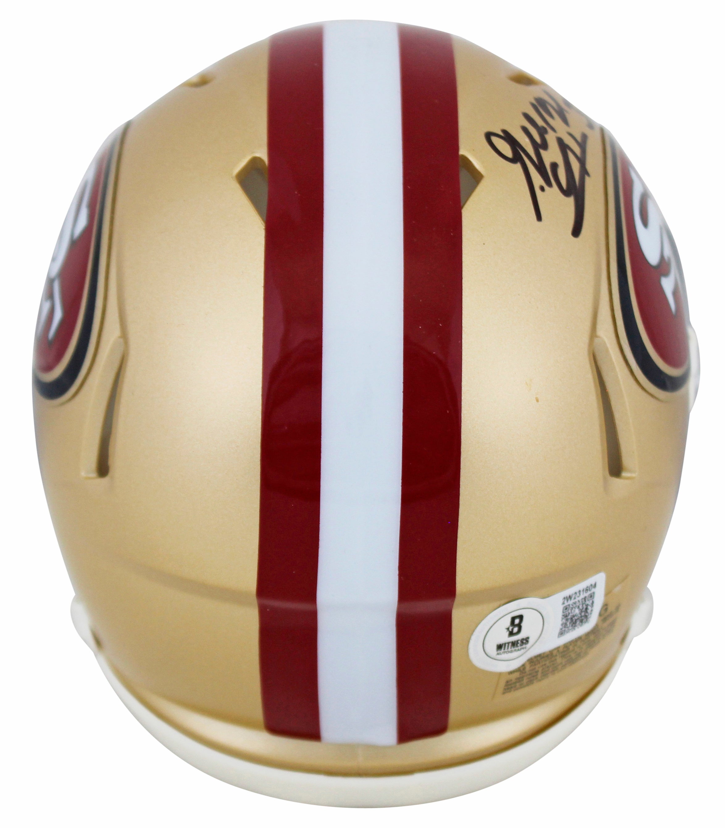 49ers George Odum Authentic Signed Speed Mini Helmet W/ Case BAS Witnessed