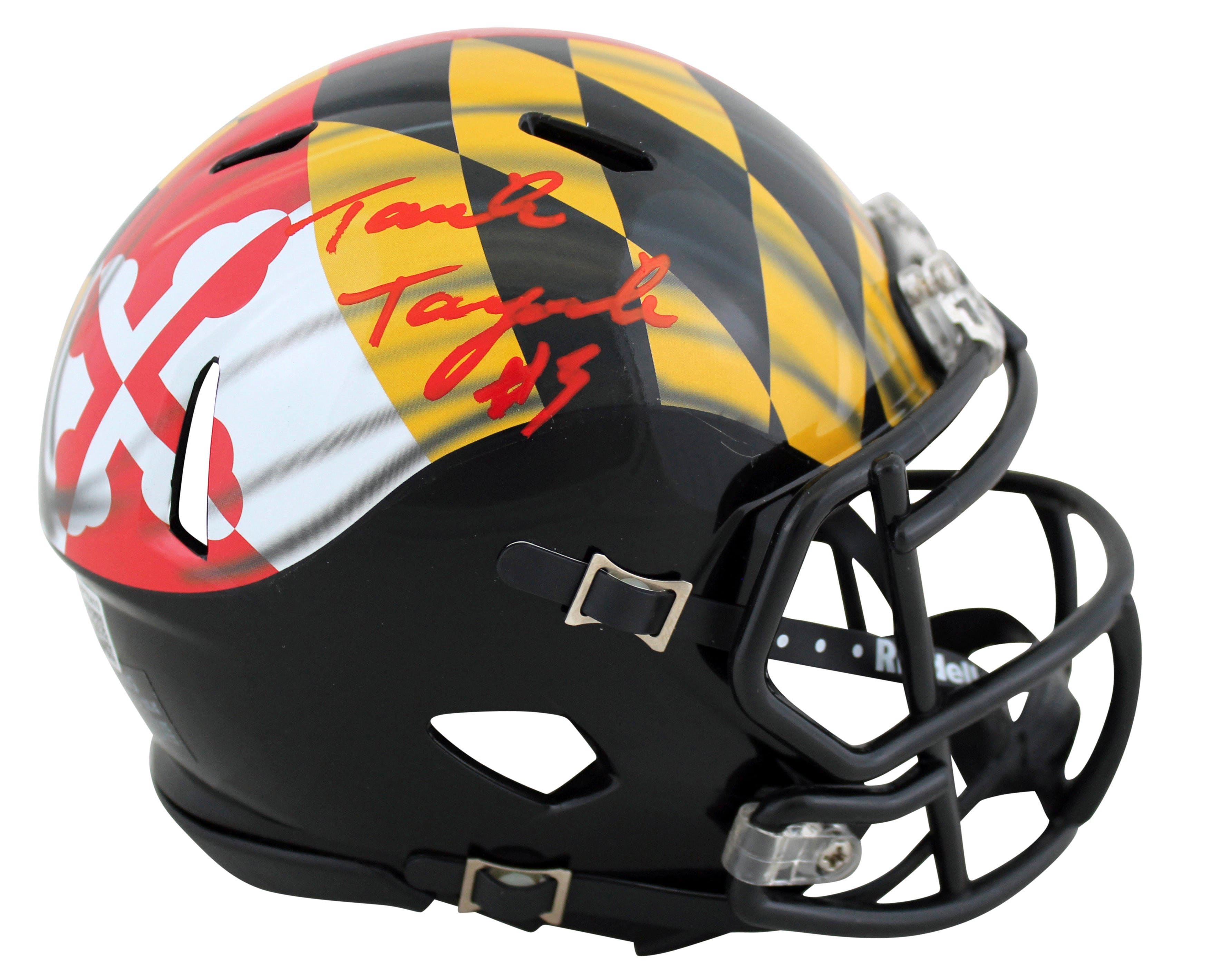 Maryland Taulia Tagovailoa Authentic Signed Speed Mini Helmet BAS Witnessed
