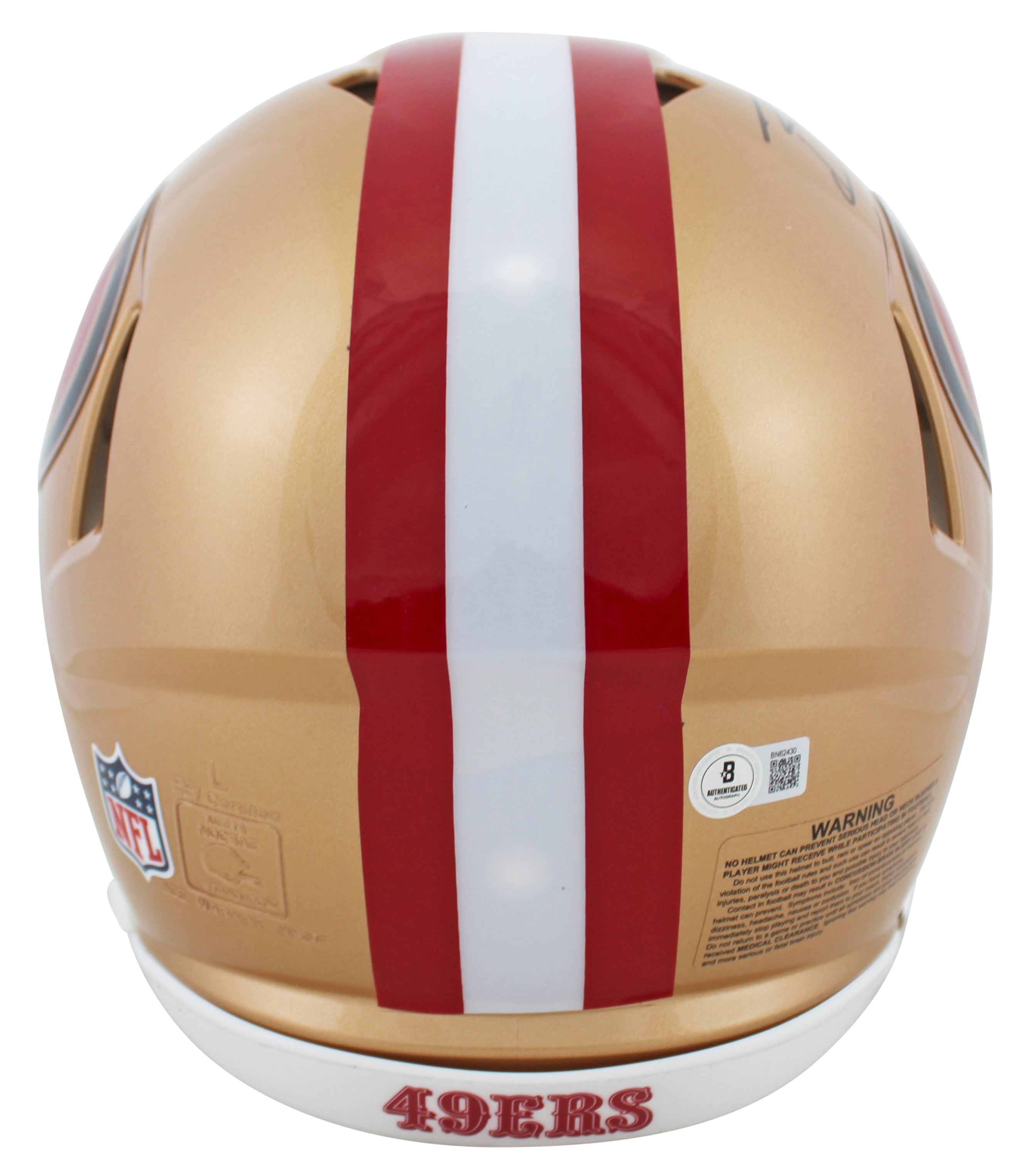 49ers Brock Purdy Authentic Signed Riddell Full Size Speed Proline Helmet BAS