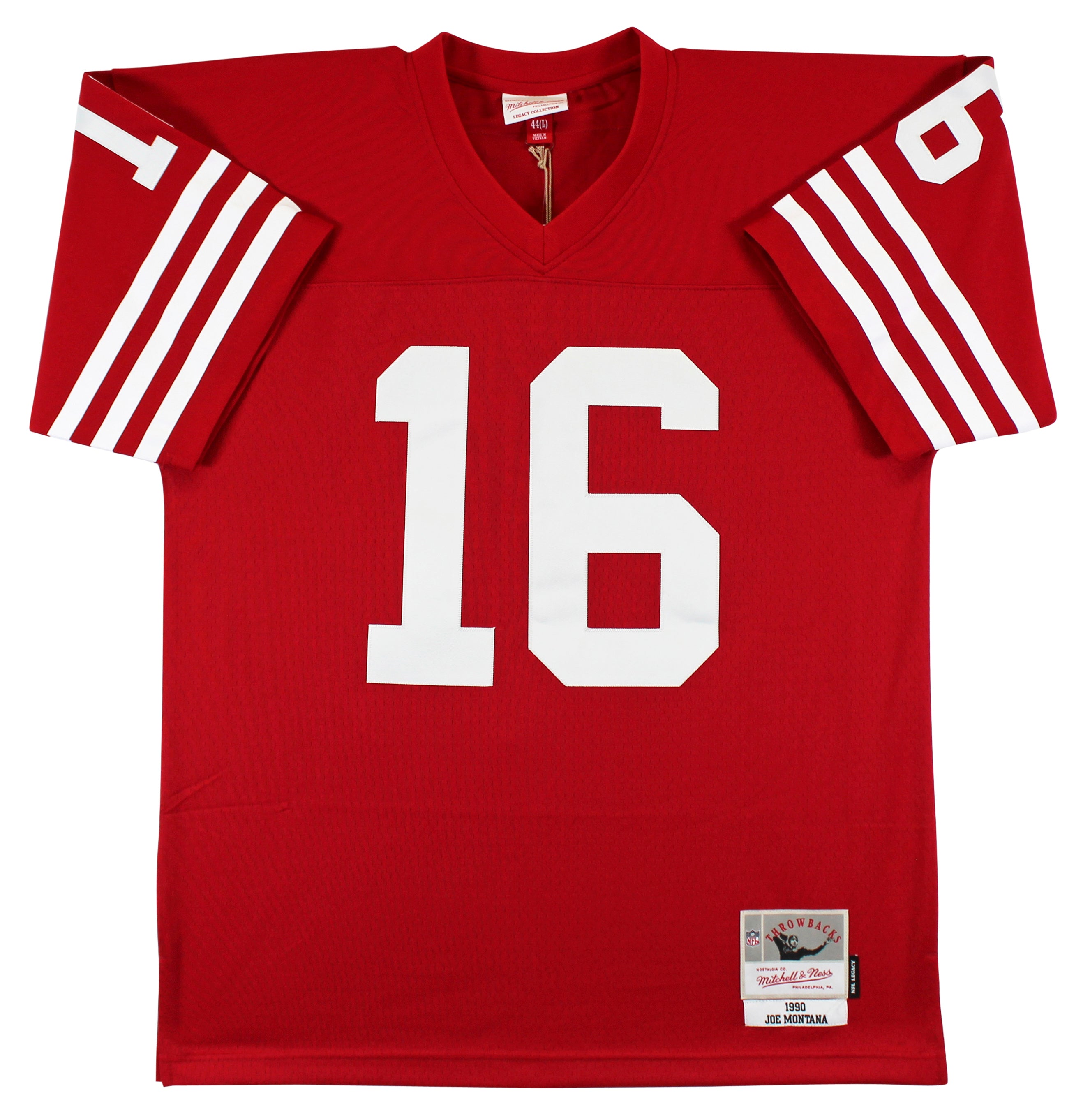 49ers Joe Montana Authentic Signed Red Mitchell & Ness Jersey Fanatics