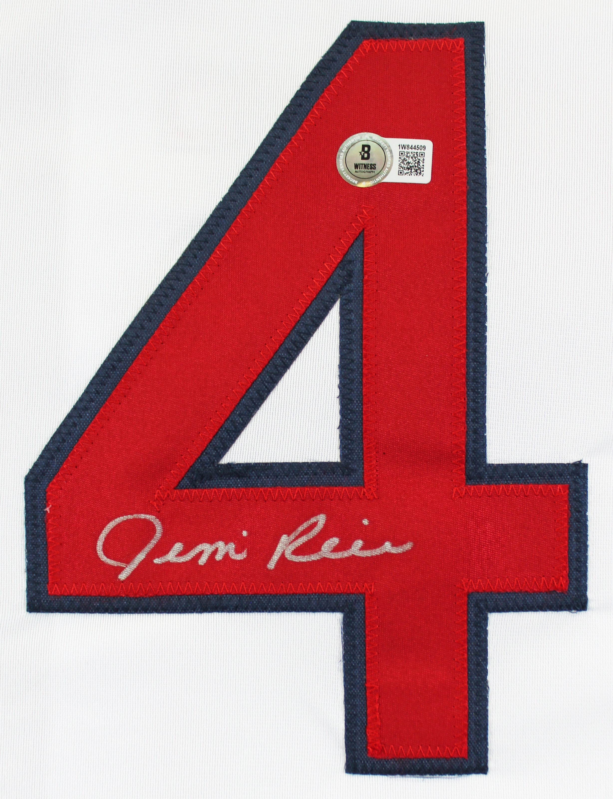 Jim Rice Authentic Signed White Pro Style Jersey BAS Autographed Witnessed